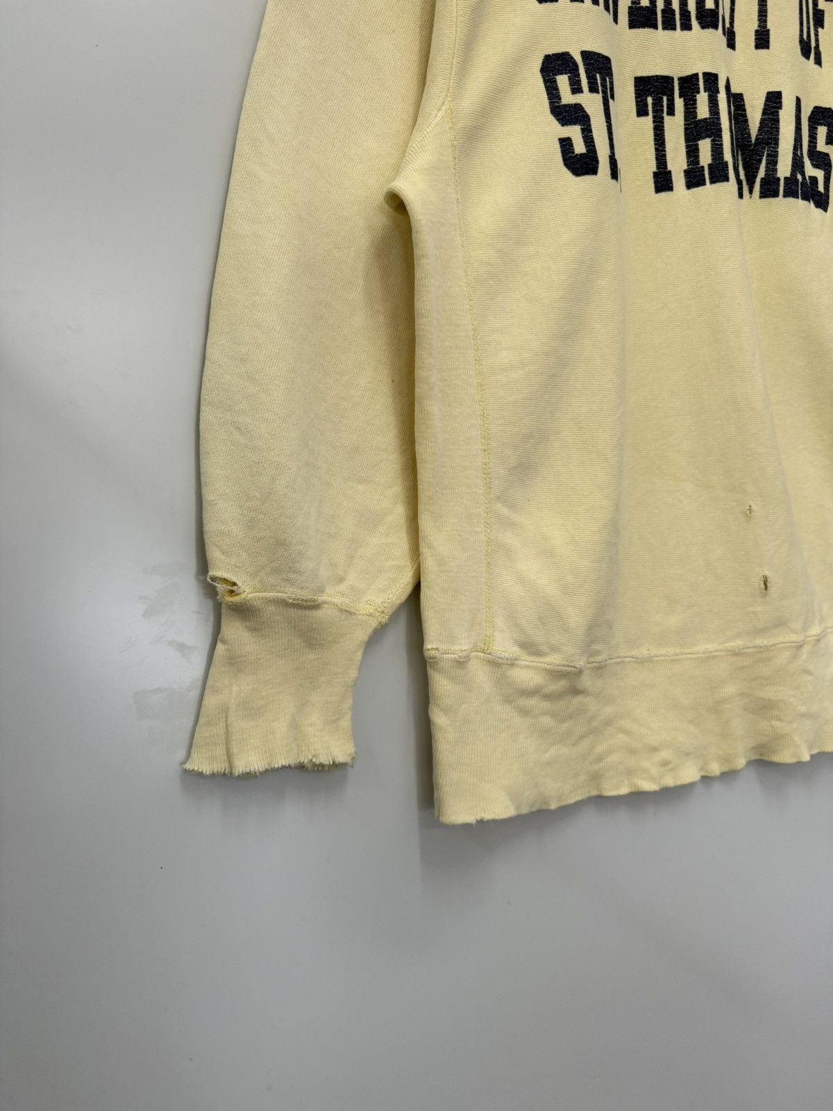 Vintage 🔥 Distressed 90's Champion Reverse Weave Univ. of ST.Thomas Size US M / EU 48-50 / 2 - 3 Thumbnail
