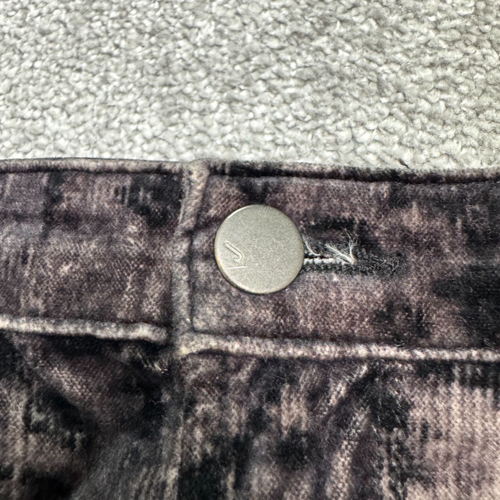 J Brand J Brand 815 Super Skinny Mirage Corduroy Pants 28 Black Gray Brocade Damask Women Size 28" / US 6 / IT 42 - 3 Thumbnail