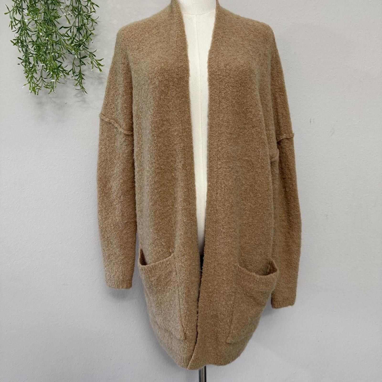 Free People Free People Women's Tan and Brown Cardigan Size S / US 4 / IT 40 - 1 Thumbnail