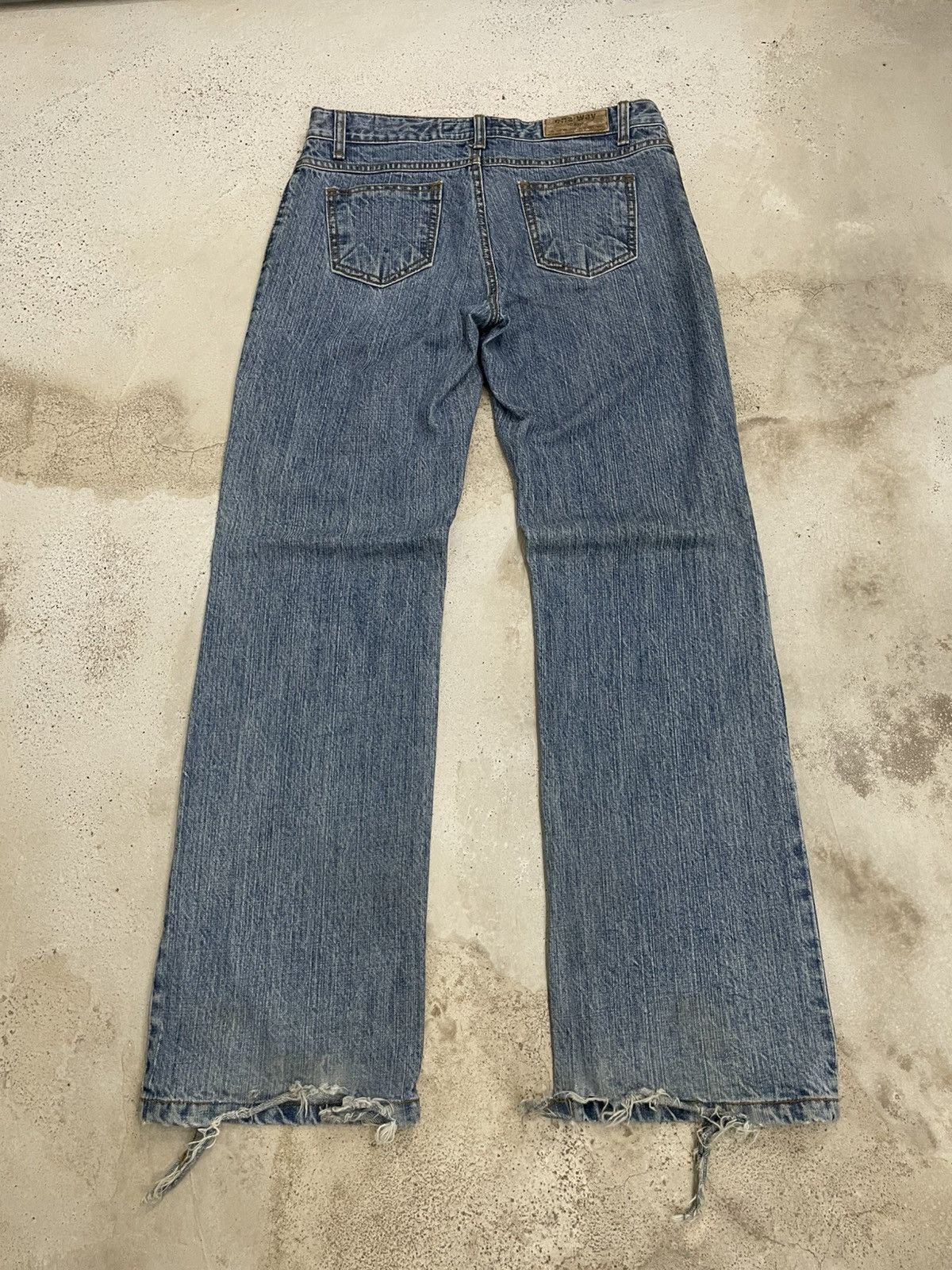 Other One Way Jeans Sexy & Delicious Girl Distressed Flare Size US 27 - 4 Thumbnail