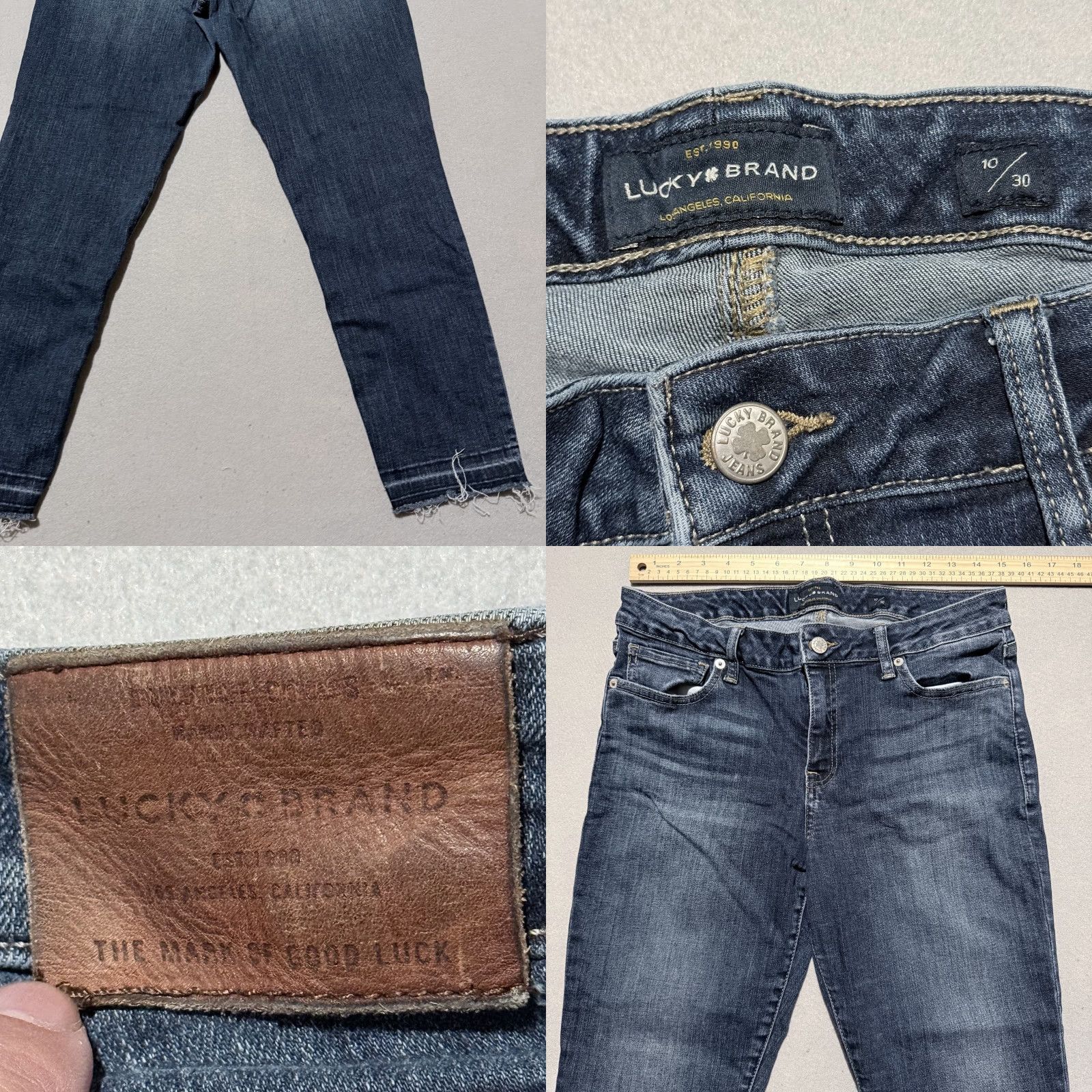 Lucky Brand Lucky Brand Jeans Women's Blue Mid Rise Slim Straight - 10 Size 32" / US 10 / IT 46 - 8 Thumbnail