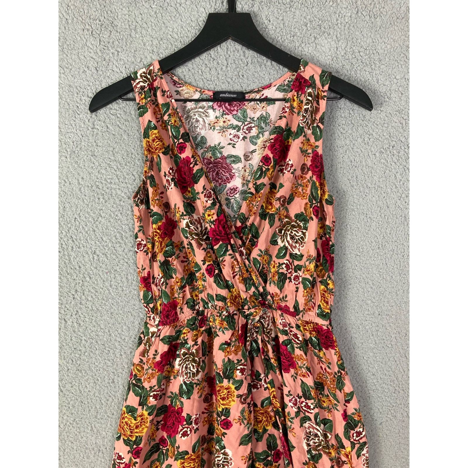 Other Pink Floral Juniors Dress Sz M Inner Shorts Summer Casual Size M / US 6-8 / IT 42-44 - 8 Thumbnail