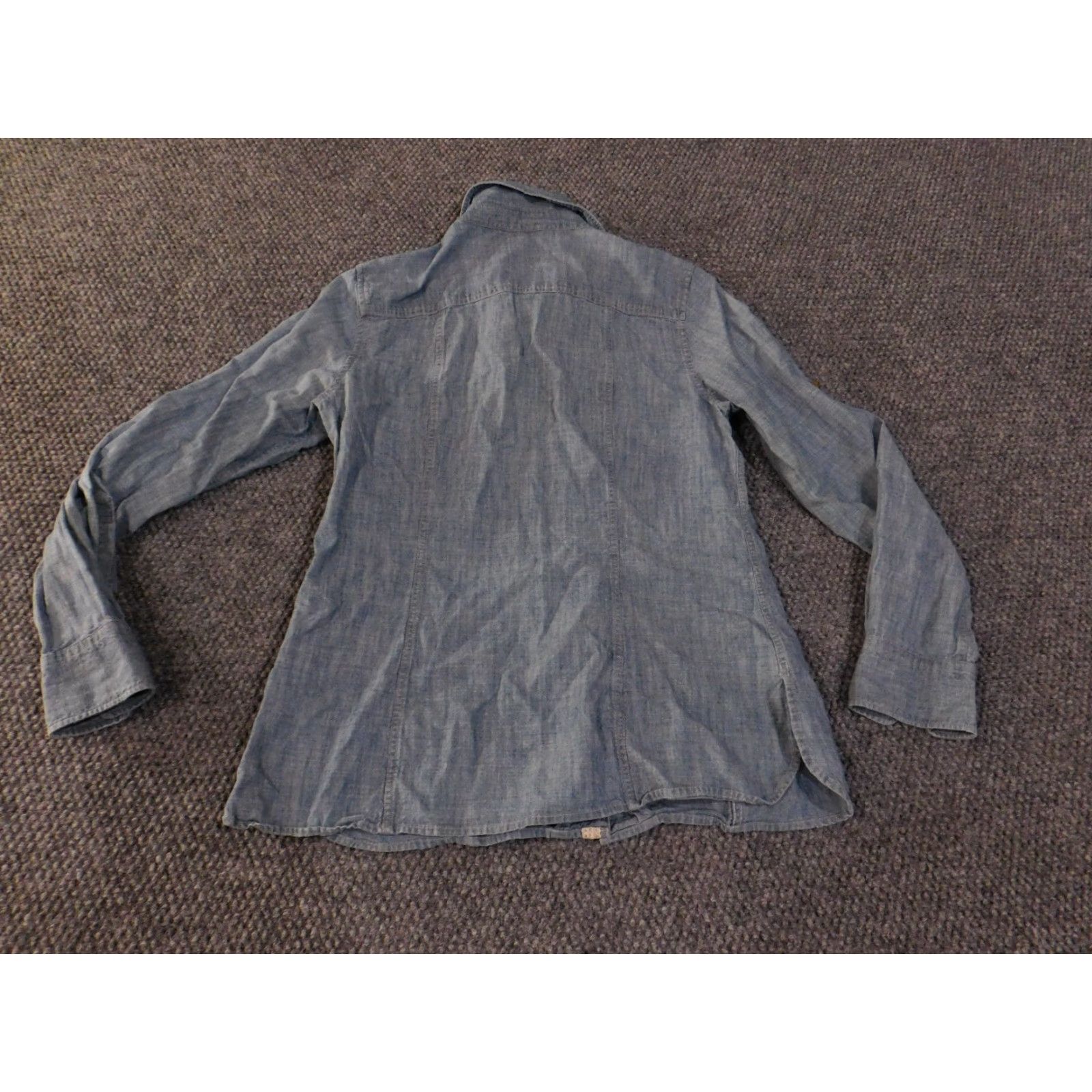 Brooks Brothers Brooks Brothers Button-Up Shirt Womens 4 Blue Chambray Casual Denim Size S / US 4 / IT 40 - 7 Thumbnail