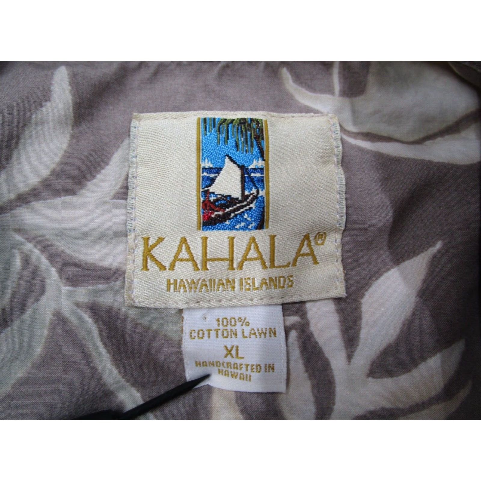 Vintage Kahala Shirt Mens XL Beige Floral Button-Up Hawaiian Cotton Lawn Tiki Size US XL / EU 56 / 4 - 3 Thumbnail