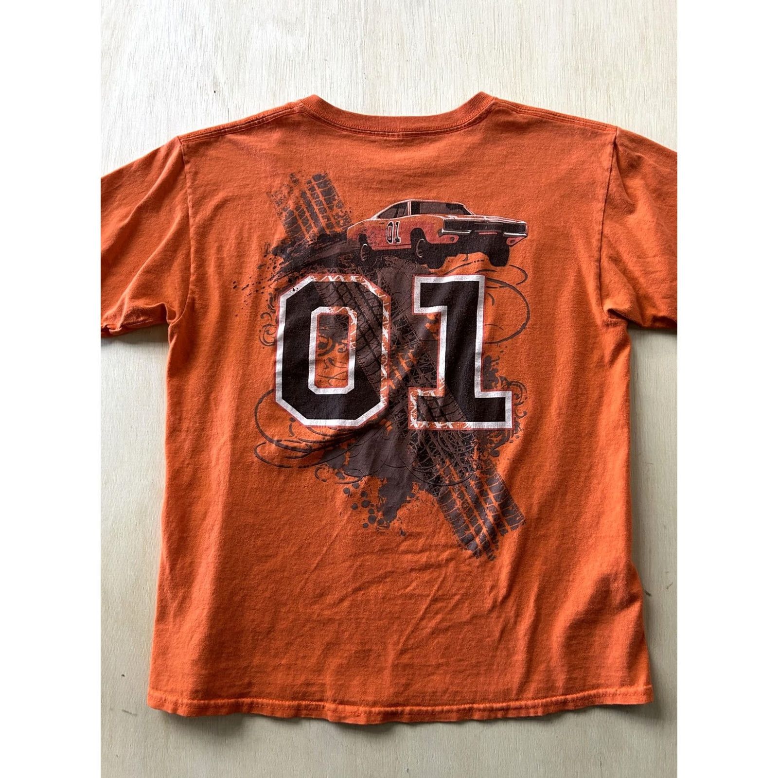Lee General Lee Shirt Mens Small Orange Keep It Between The Ditches Graphic Tee Size US S / EU 44-46 / 1 - 5 Thumbnail