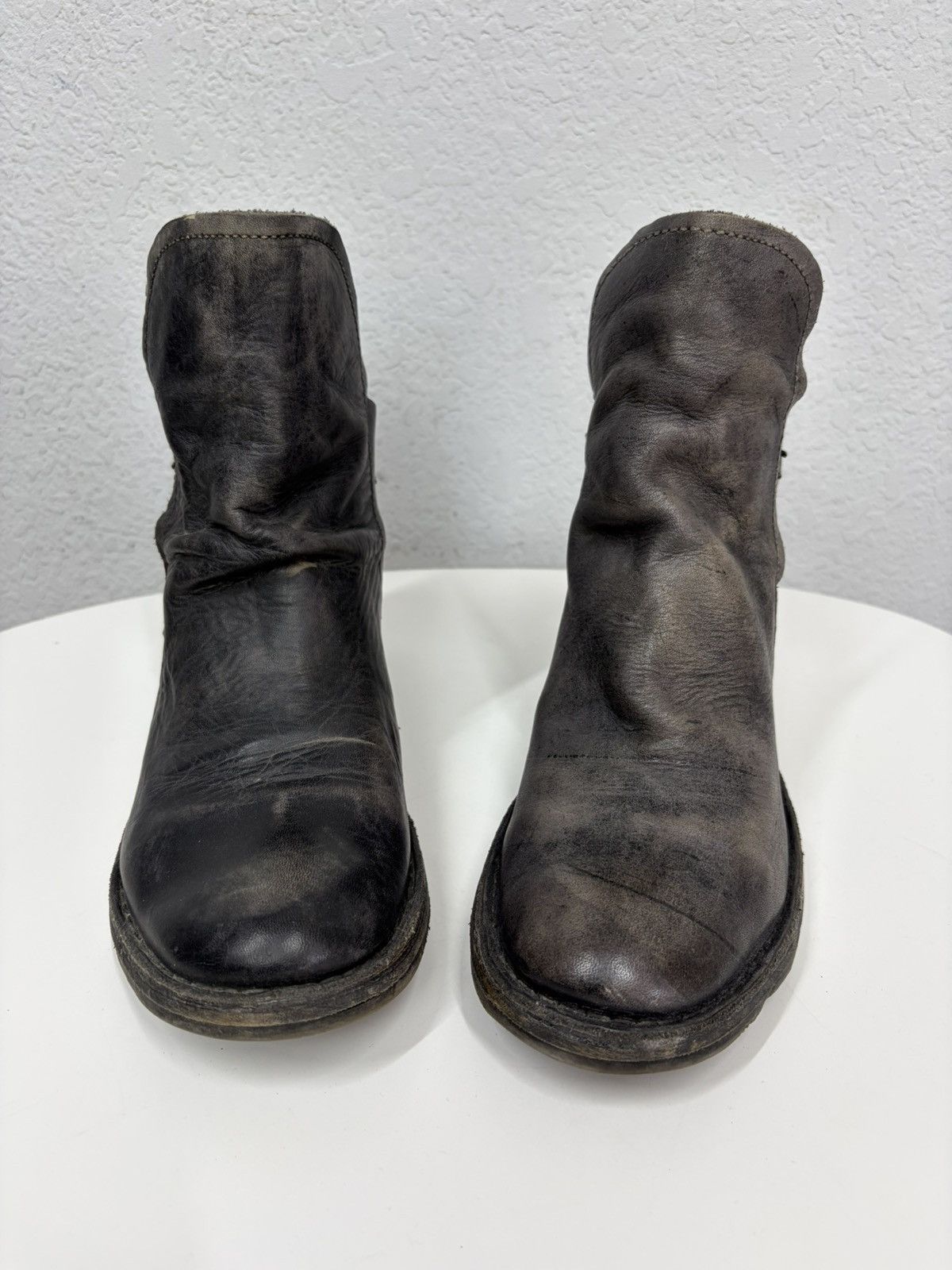 If Six Was Nine Vintage Y2K Guidi CCP Style Distressed Leather Biker Boots Size US 8 / EU 41 - 7 Thumbnail