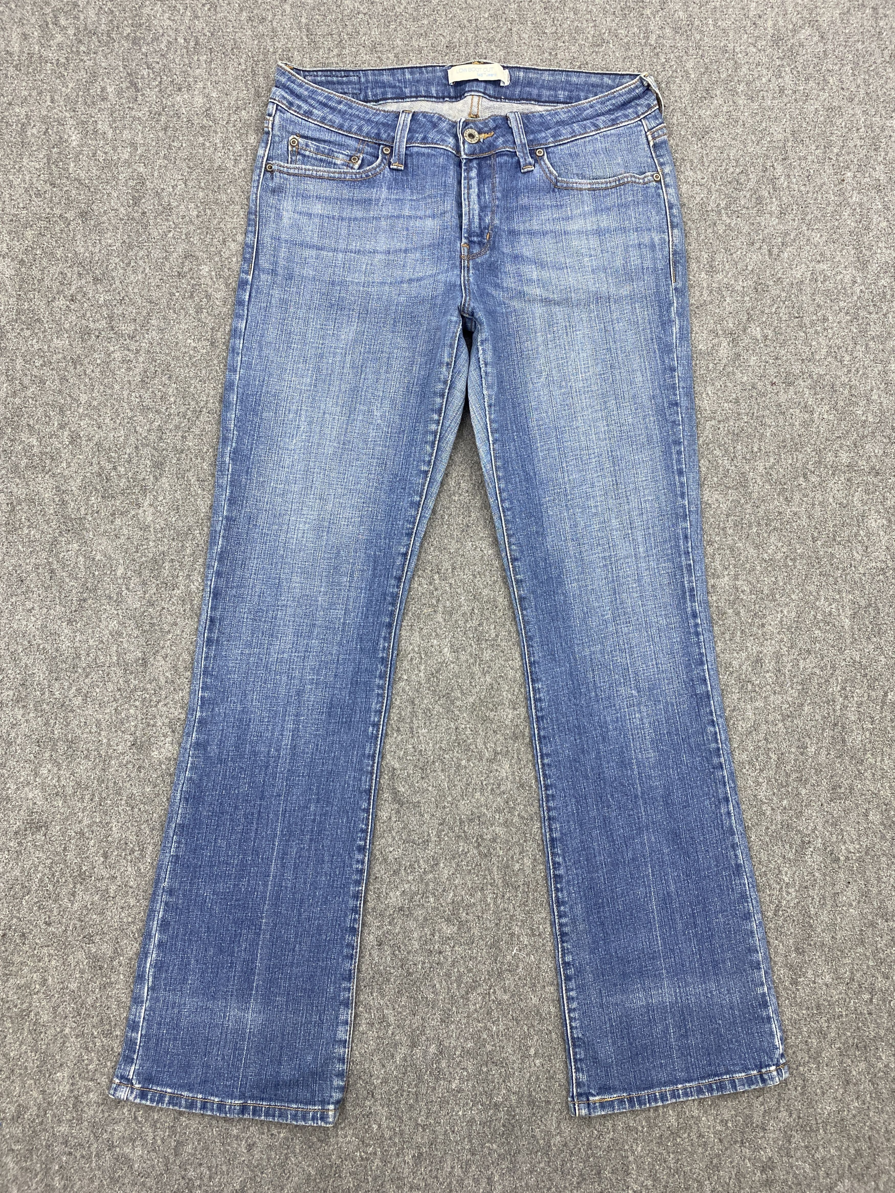 image of Low Bootcut Vintage Levis 545 Jeans in Blue Denim, Men's (Size 30)