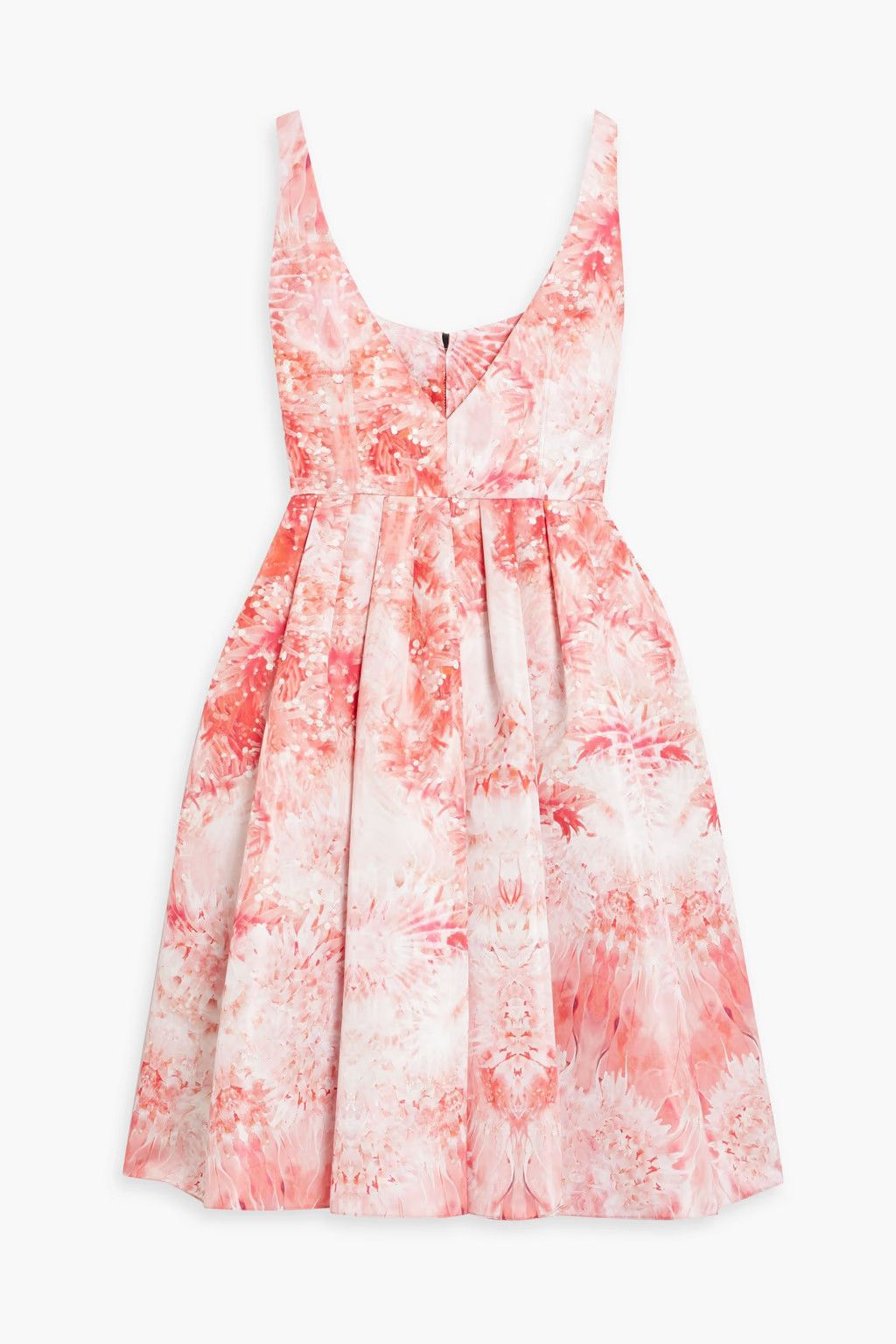 Alexander McQueen o1y0325 Mini Dress in Coral Size S / US 4 / IT 40 - 2 Thumbnail
