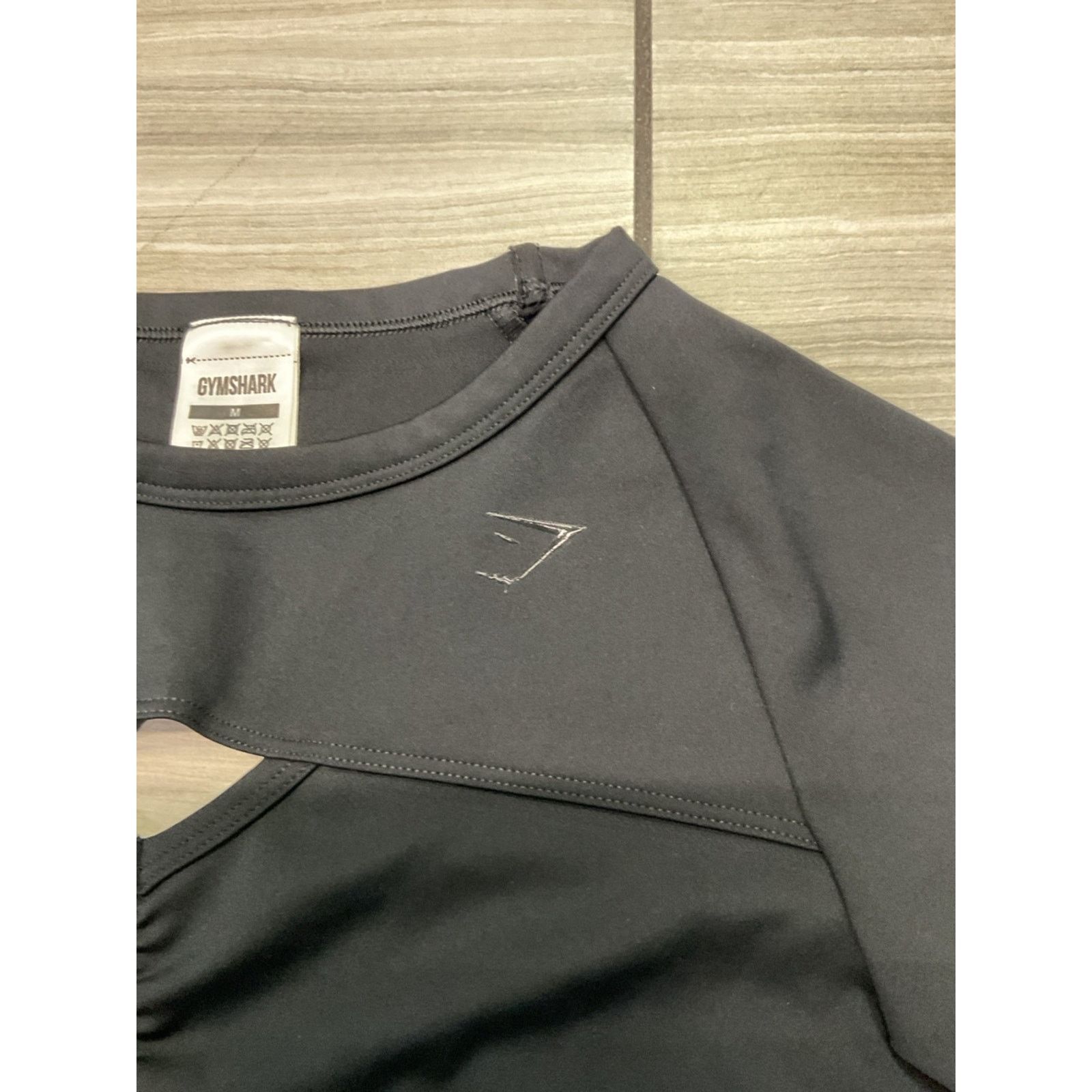 Gymshark Gymshark Black Cutout Crop Performance Top Size M / US 6-8 / IT 42-44 - 3 Thumbnail