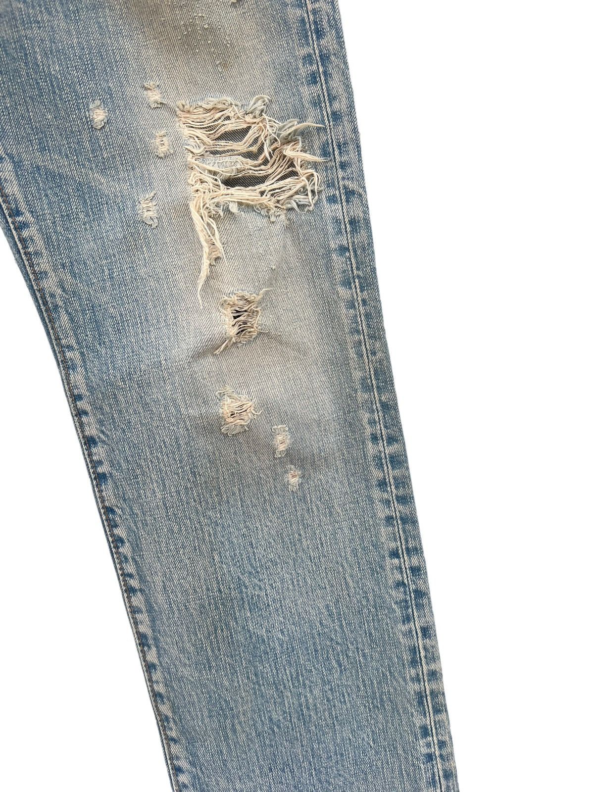 Japanese Brand Rivet & Blue Japan Distressed Muddy Denim Jeans Size US 30 / EU 46 - 11 Thumbnail