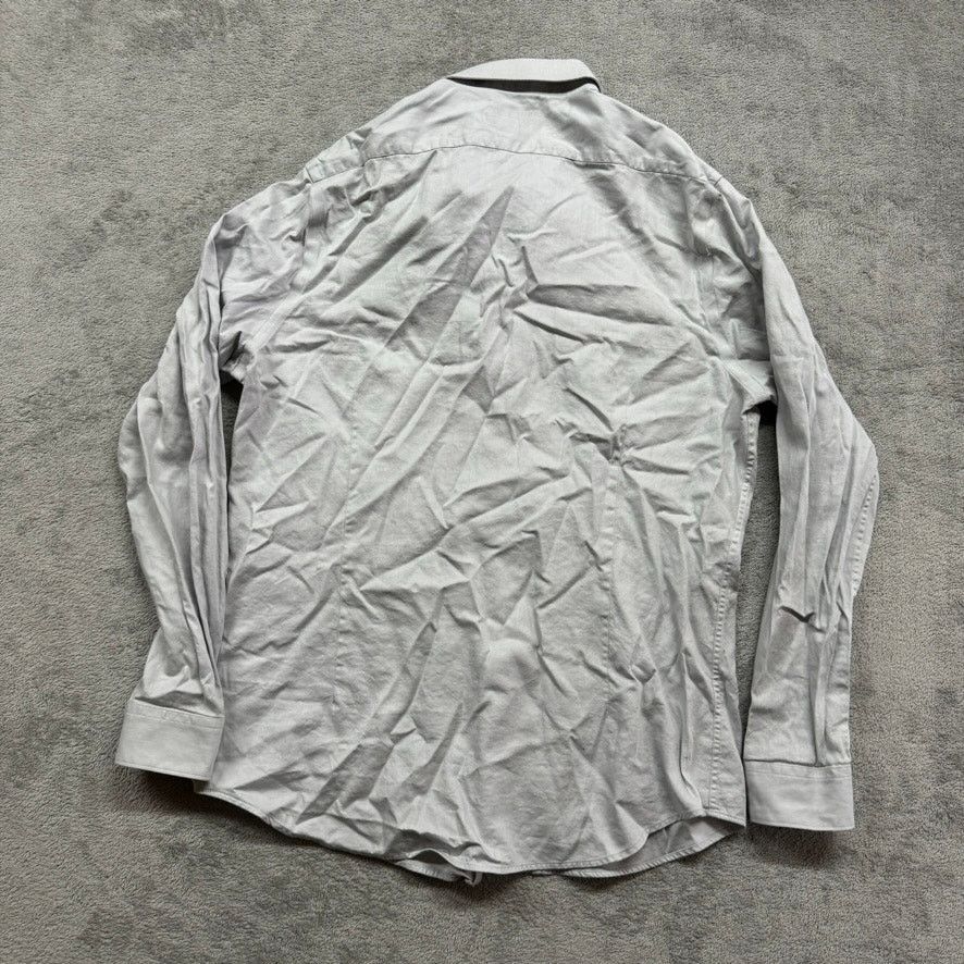 Express Express 1MX Button Up Shirt Mens Large 16-16.5 Slim Work Size US L / EU 52-54 / 3 - 2 Thumbnail