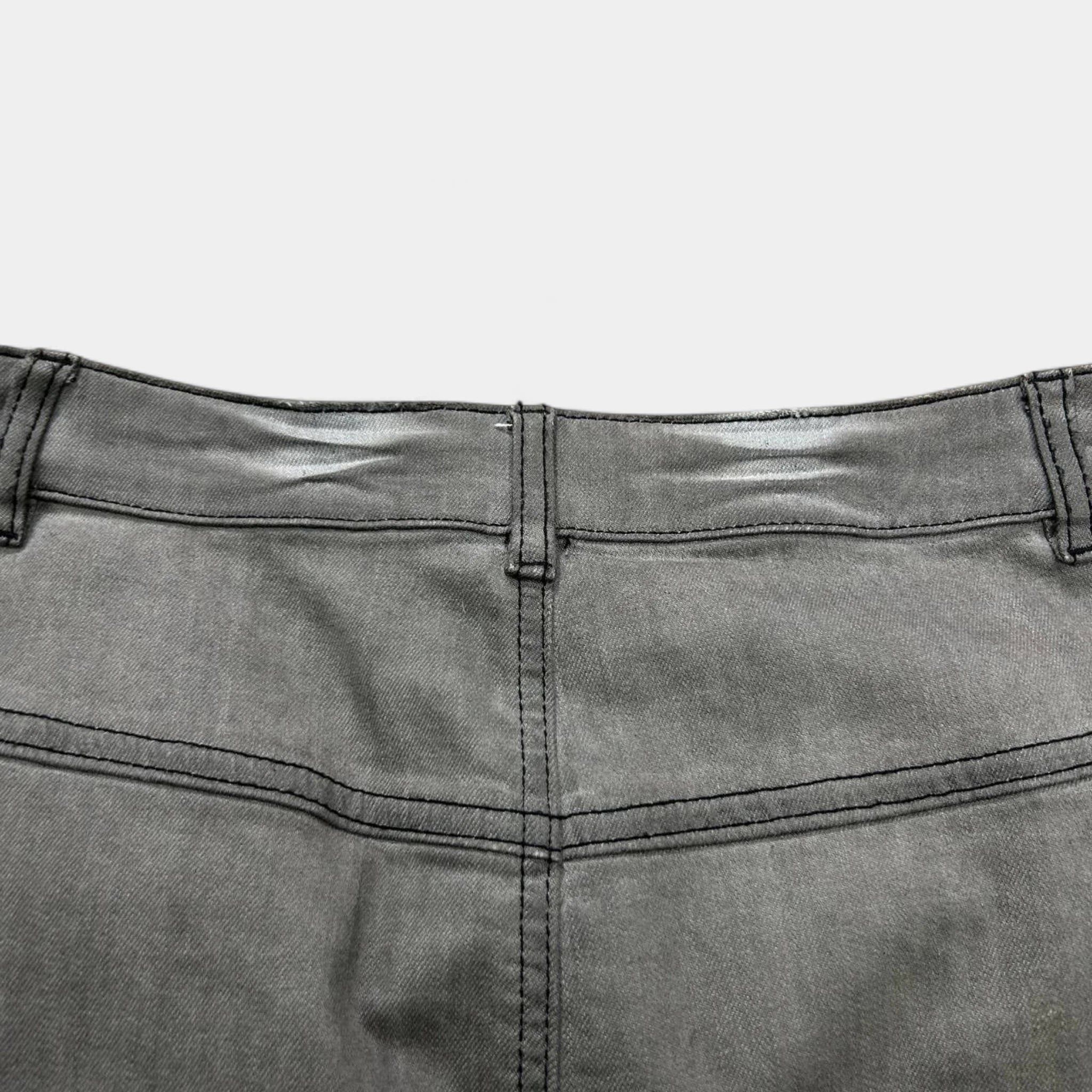 John Galliano Galliano Ropes Denim Mid-Length Skirt Size 29" - 6 Thumbnail
