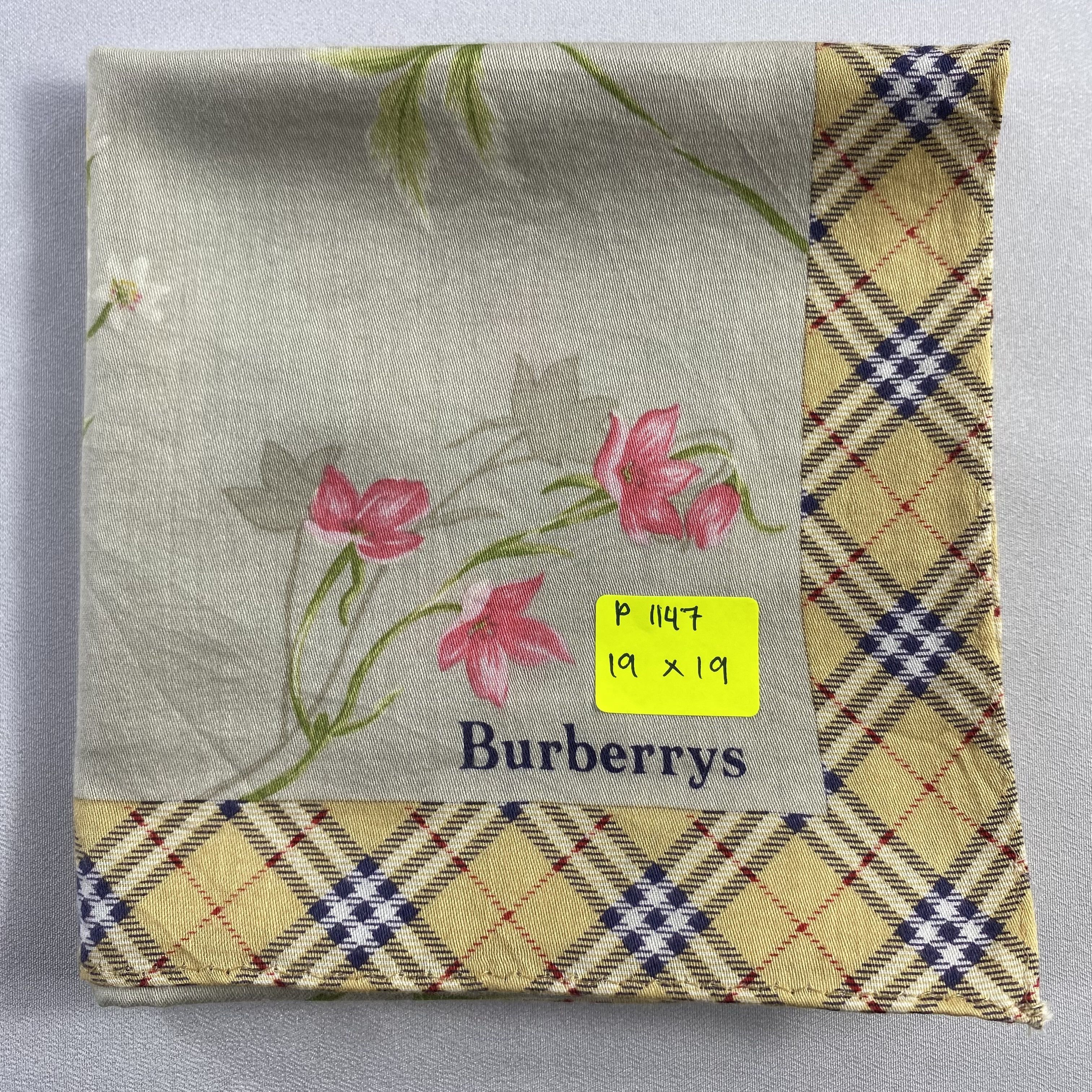 Burberry × Vintage Burberry Handkerchief / Neckerchief / Bandana-P1147 Size ONE SIZE - 6 Thumbnail