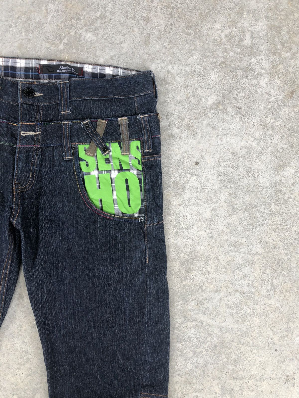Hysteric Glamour Japanese Dominate Handcrafted Double Waist Distressed Jeans Size US 30 / EU 46 - 6 Thumbnail