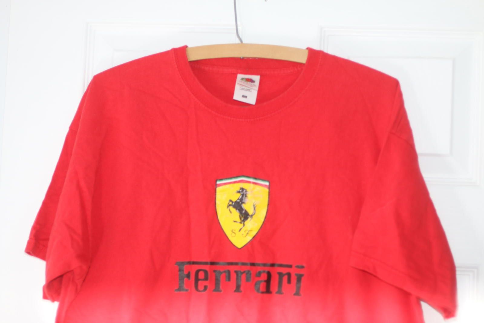 Tommy Hilfiger Ferrari Red Graphic T Shirt XL Fruit Of The Loom Racing Logo Size US XL / EU 56 / 4 - 2 Thumbnail