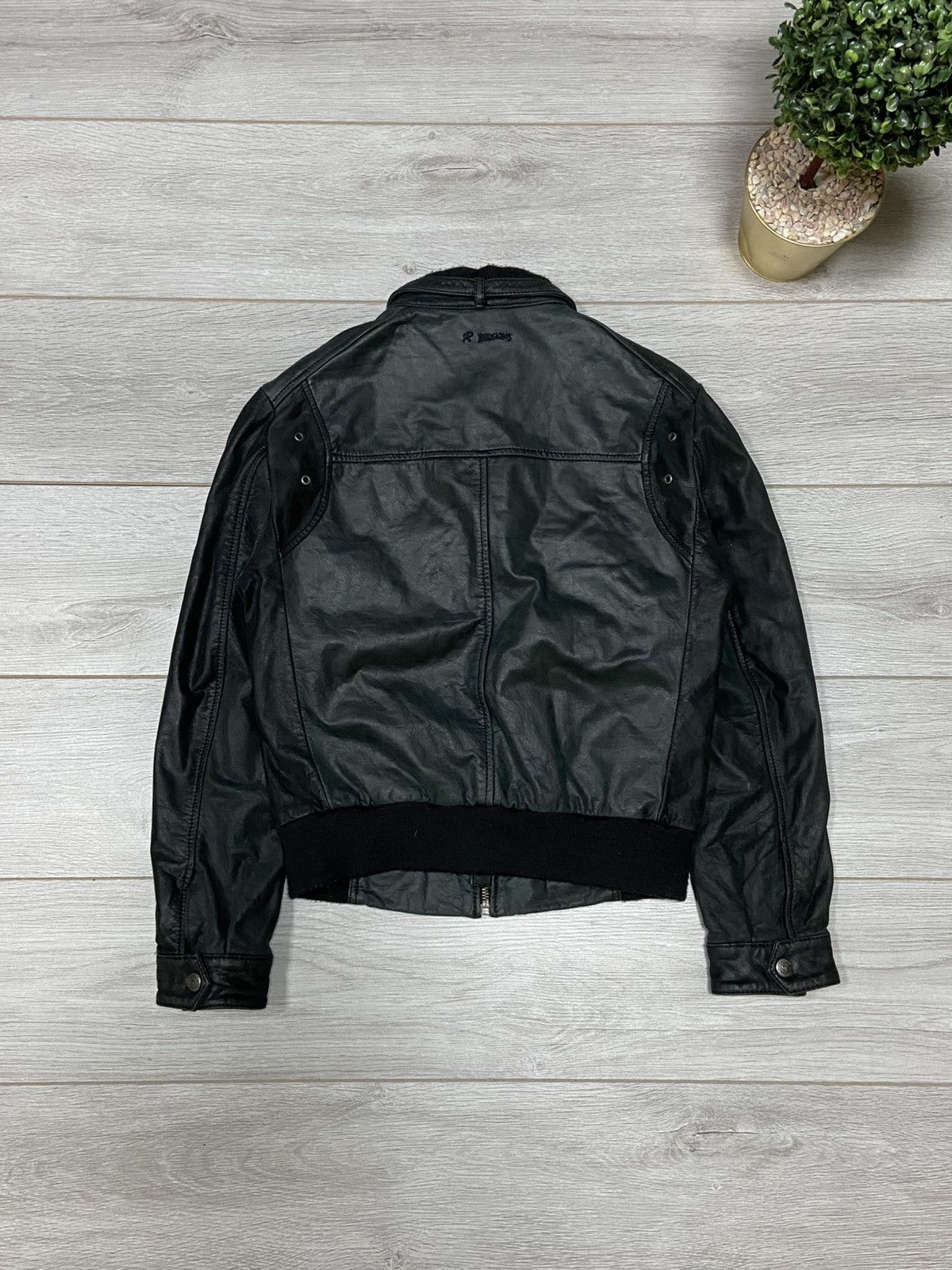Genuine Leather Redskins leather moto jacket zip Size US S / EU 44-46 / 1 - 2 Thumbnail