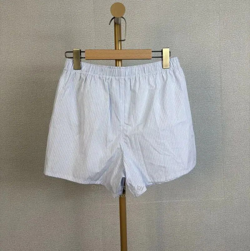 Dior Dior Summer Light Blue Cotton Striped Shorts . Size 26" / US 2 / IT 38 - 2 Thumbnail