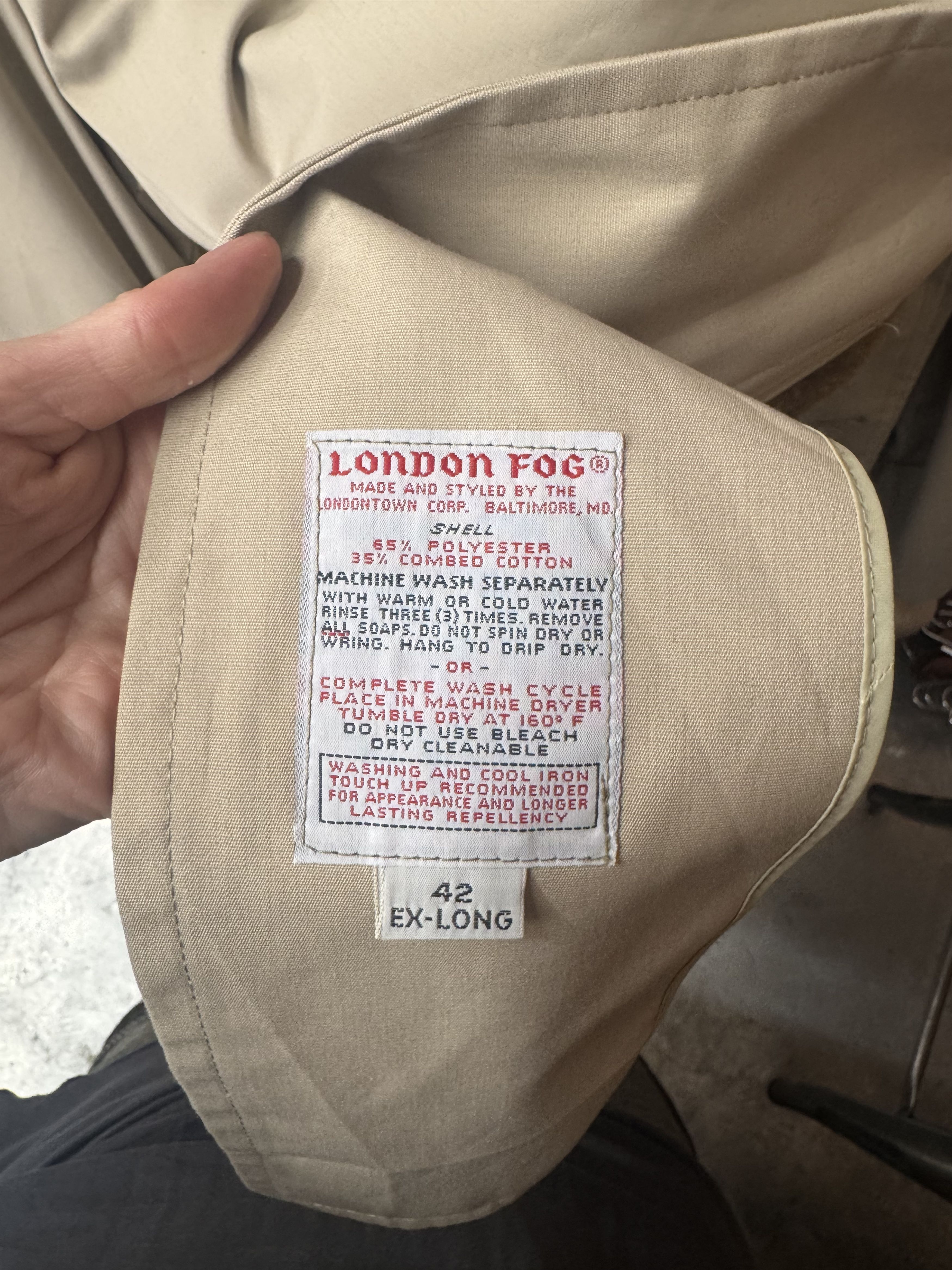 London Fog Vintage Trench Coat Size US M / EU 48-50 / 2 - 5 Thumbnail