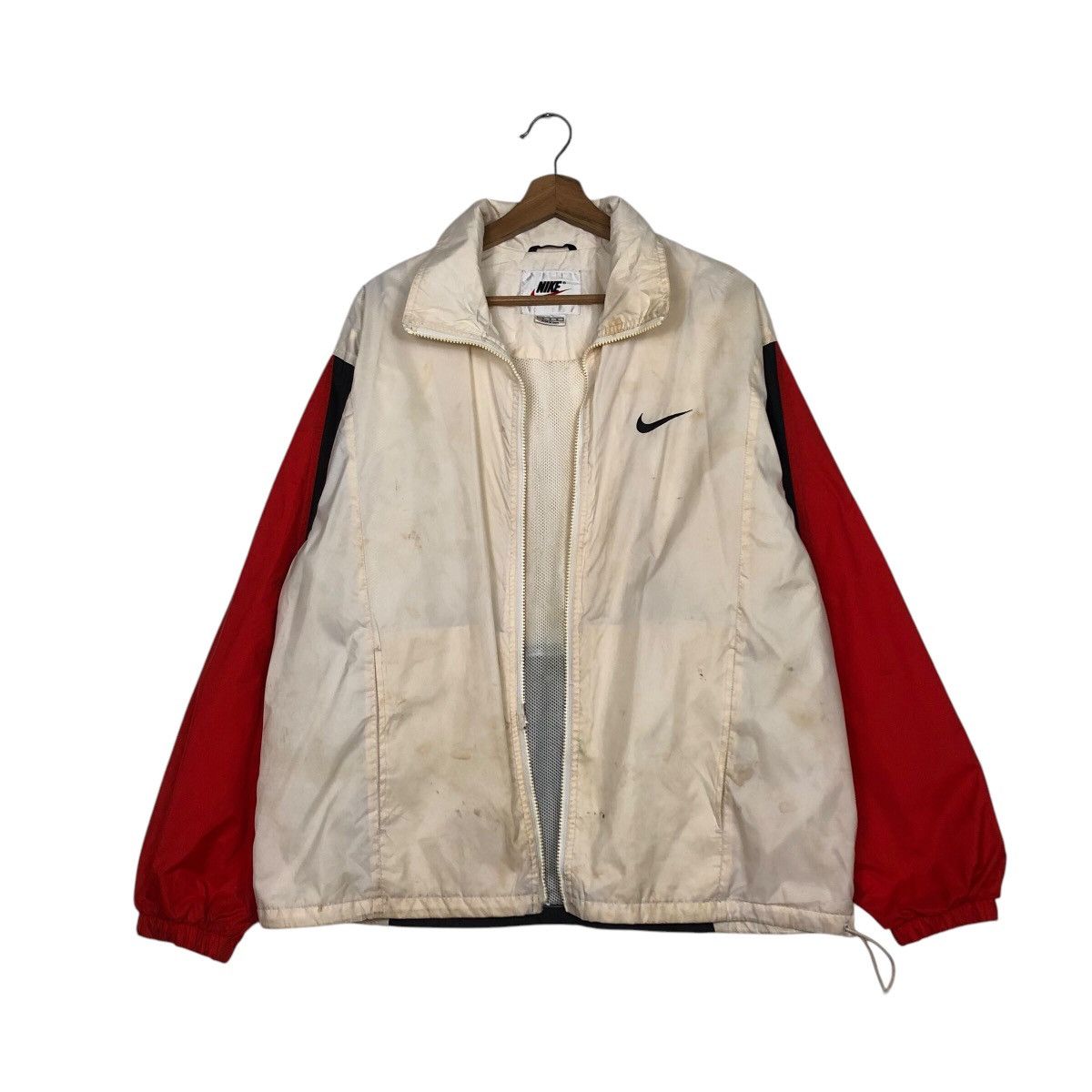Nike 📌Vintage Anorak Zipper Jacket Nike Big Swoosh BackHit Size US M / EU 48-50 / 2 - 2 Thumbnail
