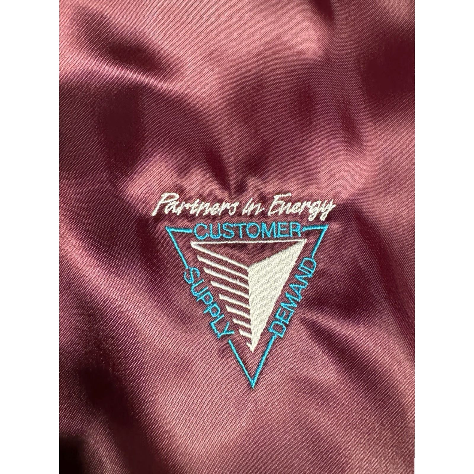 Dunbrooke VINTAGE Power Company Red Bomber Jacket Dunbrooke Pla-Jac Large L Unisex Adults Size US L / EU 52-54 / 3 - 3 Thumbnail