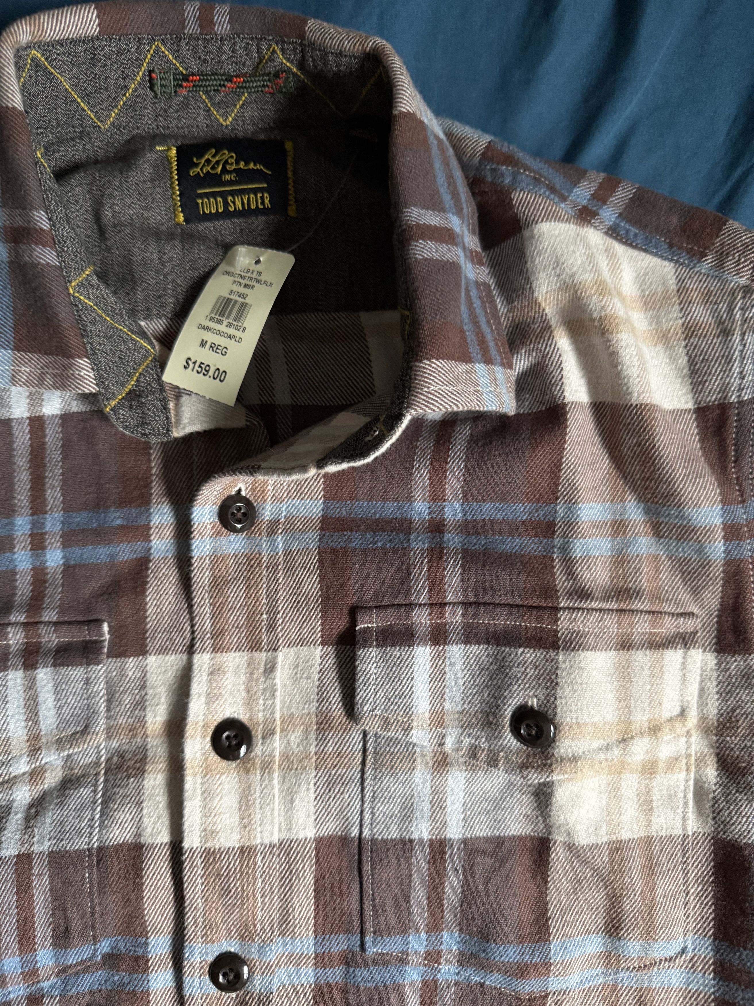 L.L. Bean × Todd Snyder L.L. Bean x Todd Snyder Flannel Shirt MEDIUM $159 Size US M / EU 48-50 / 2 - 1 Thumbnail