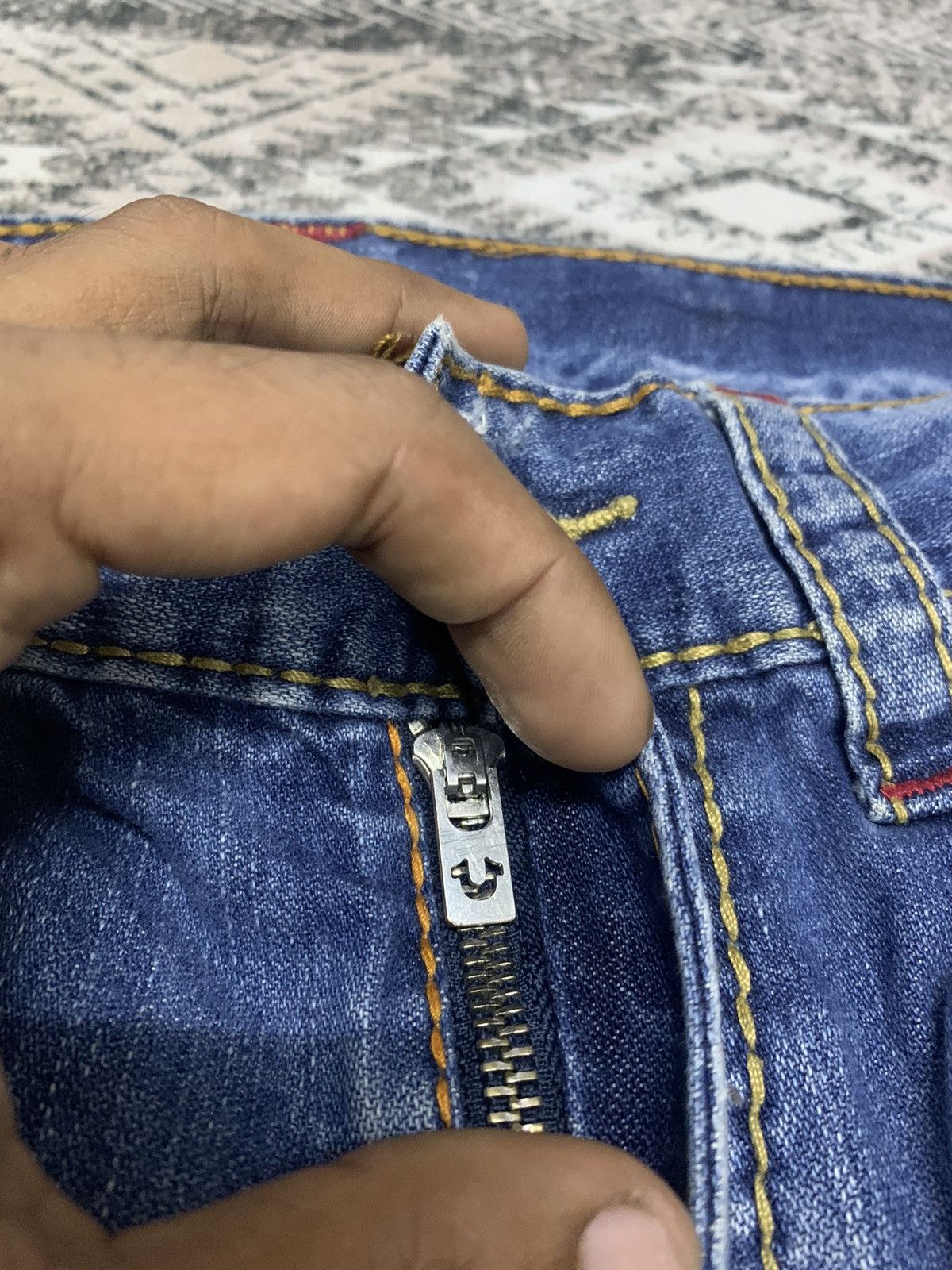 True Religion 🔥RARE🔥TRUE RELIGION RARE DISTRESSED STYLE DENIM PANT Size US 34 / EU 50 - 11 Thumbnail