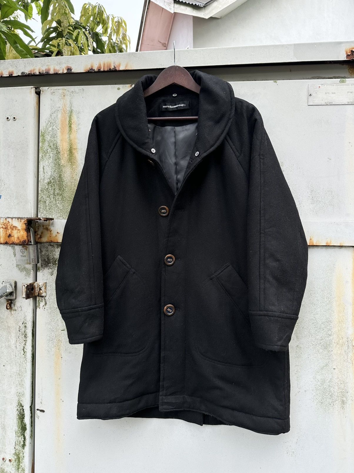 mercibeaucoup 👹Mercibeaucoup Double Breasted Wool Trench Coat Size US L / EU 52-54 / 3 - 2 Thumbnail