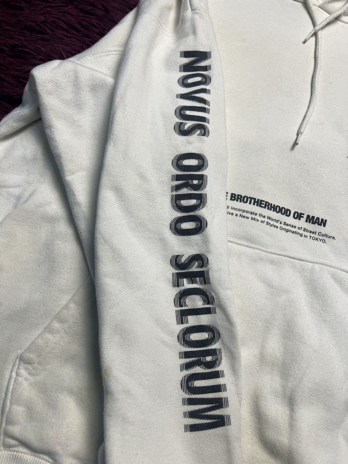 Japanese Brand LEGENDA Tokyo "Masonic Brotherhood" Graphic Hoodie (44) Size US M / EU 48-50 / 2 - 6 Thumbnail