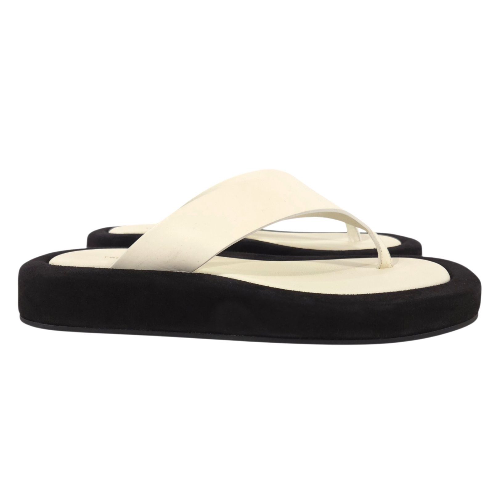 The Row The Row Ginza Slide Sandals US 7 IT 37 Womens Natural Black Size US 7 / IT 37 - 5 Thumbnail