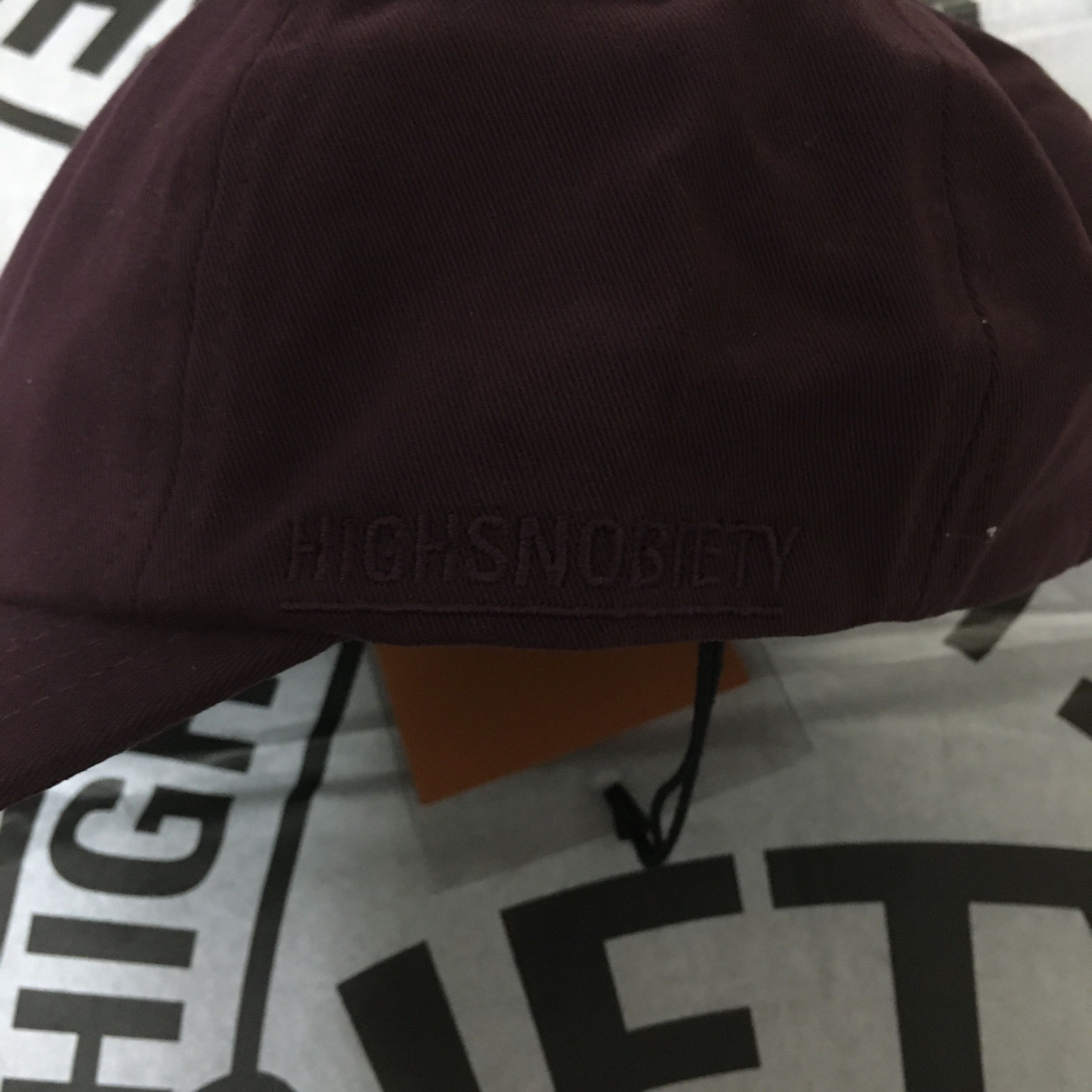 Highsnobiety HS Staples Cap Burgundy Size ONE SIZE - 10 Thumbnail