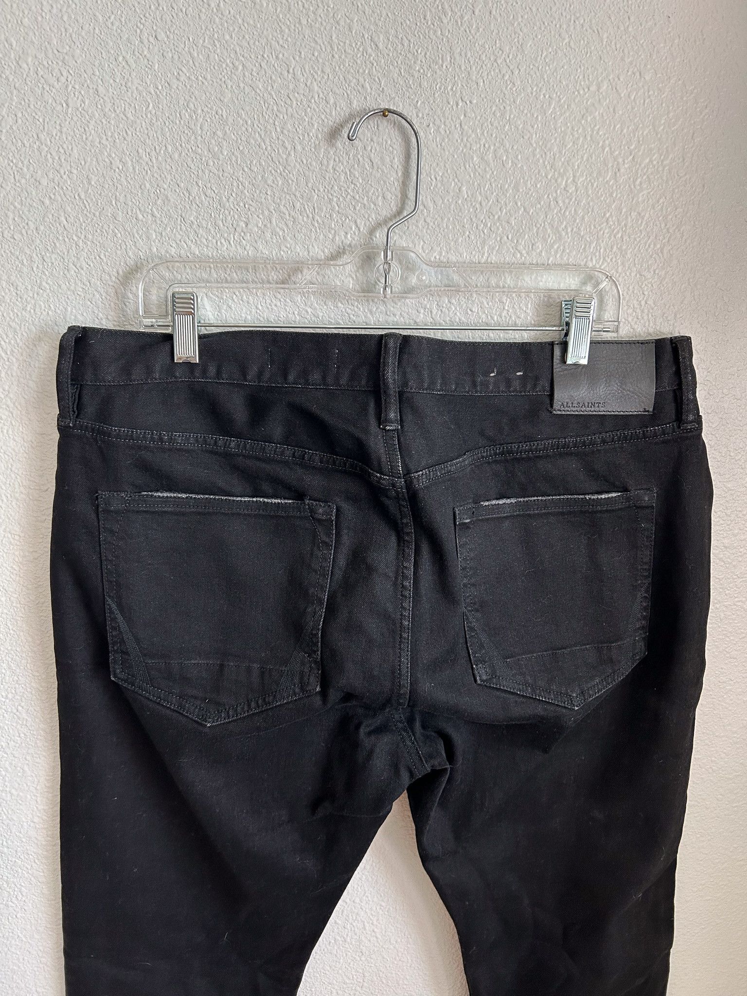 Allsaints Cigarette Skinny Fit Stretch Denim Jeans Size US 36 / EU 52 - 6 Thumbnail