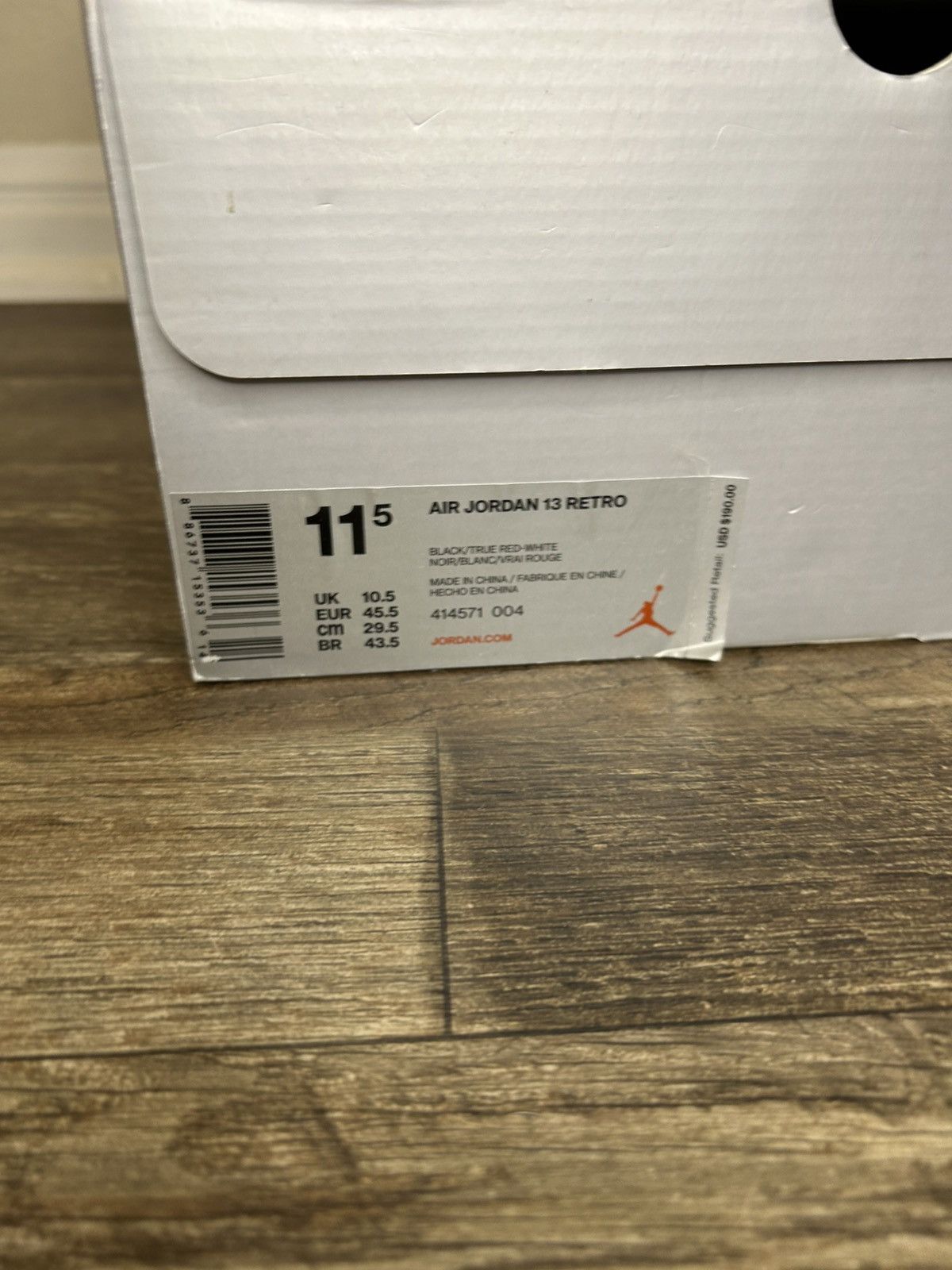Jordan Brand Jordan 13 Retro Bred Size US 11.5 / EU 44-45 - 8 Thumbnail