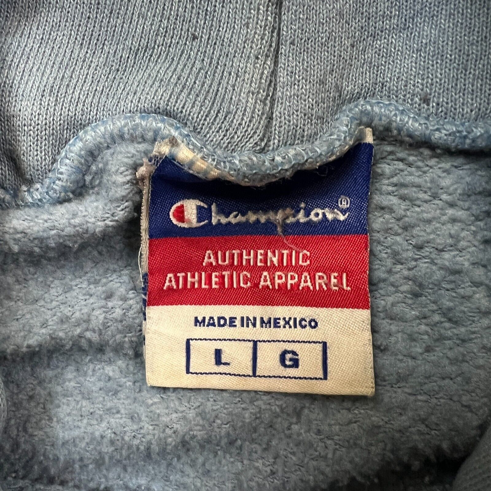 Champion × Vintage Champion Hoodie Large Authentic Pullover Hooded Sweatshirt Size US L / EU 52-54 / 3 - 9 Thumbnail