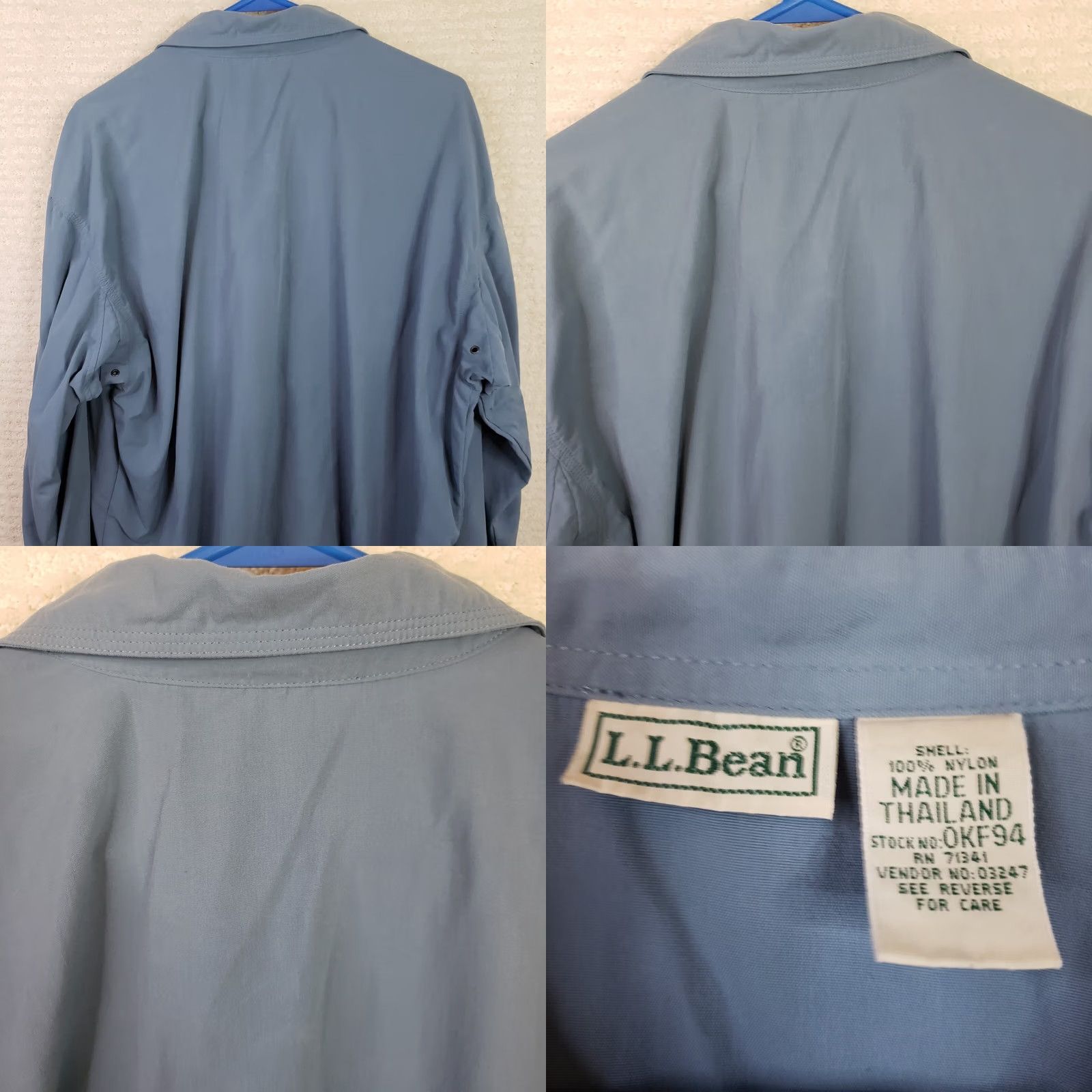 Vintage VINTAGE LL Bean Button-Up Shirt Mens L Blue Long Sleeve Collared Shirt Fold Tab Roll Up未 applicable Size US L / EU 52-54 / 3 - 8 Thumbnail