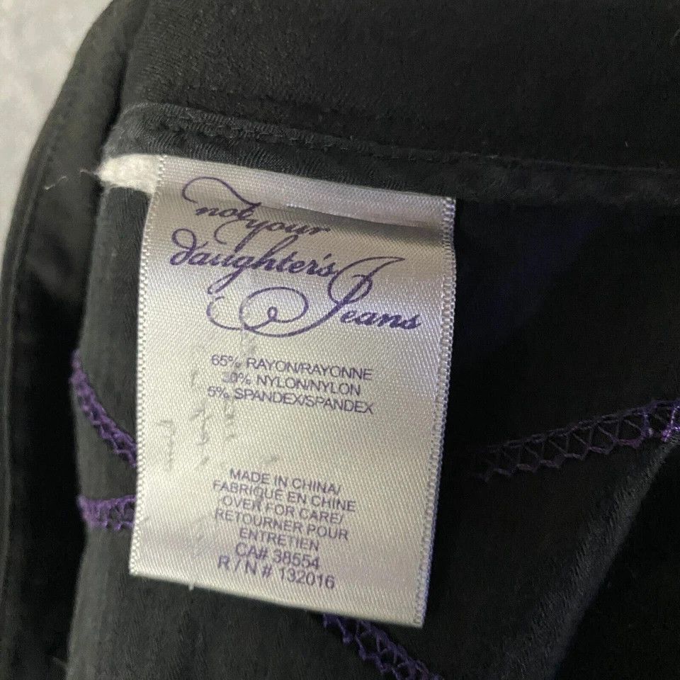 NYDJ NYDJ Pants Women's 12 Ankle Straight Leg Stretch Rayon Blend Size 34" / US 12 / IT 48 - 8 Thumbnail