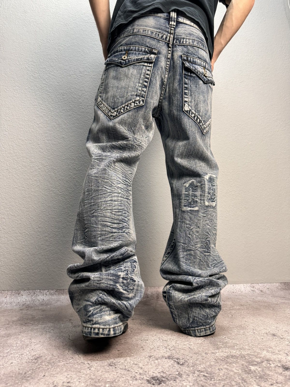 Jean Paul Gaultier VTG 00s JPG style Japanese Distressed Cargo pants jeans Size US 32 / EU 48 - 11 Thumbnail