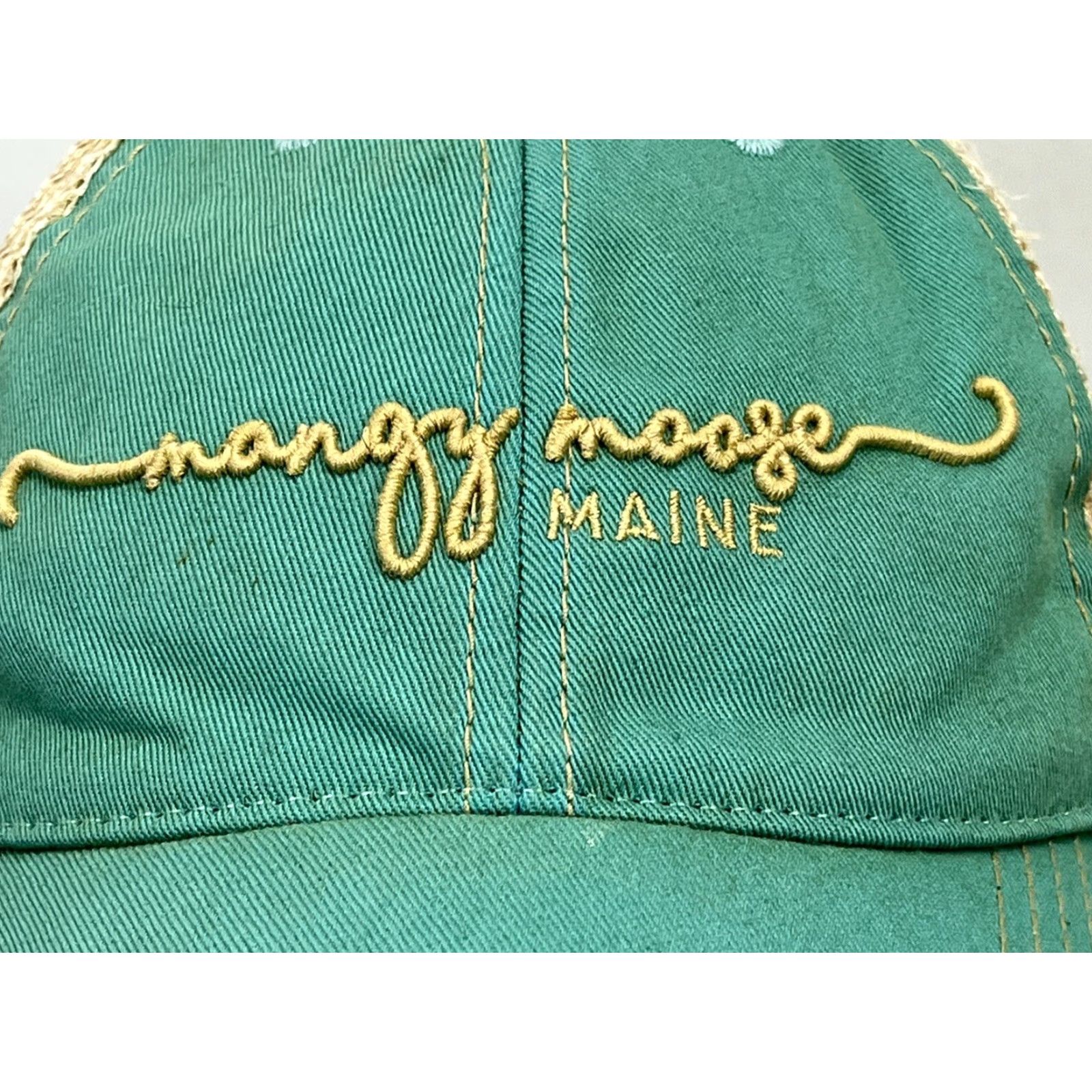 Our Legacy Legacy Hat Men One Size Turquoise Mangy Moose Maine Trucker Baseball Cap Size ONE SIZE - 5 Thumbnail