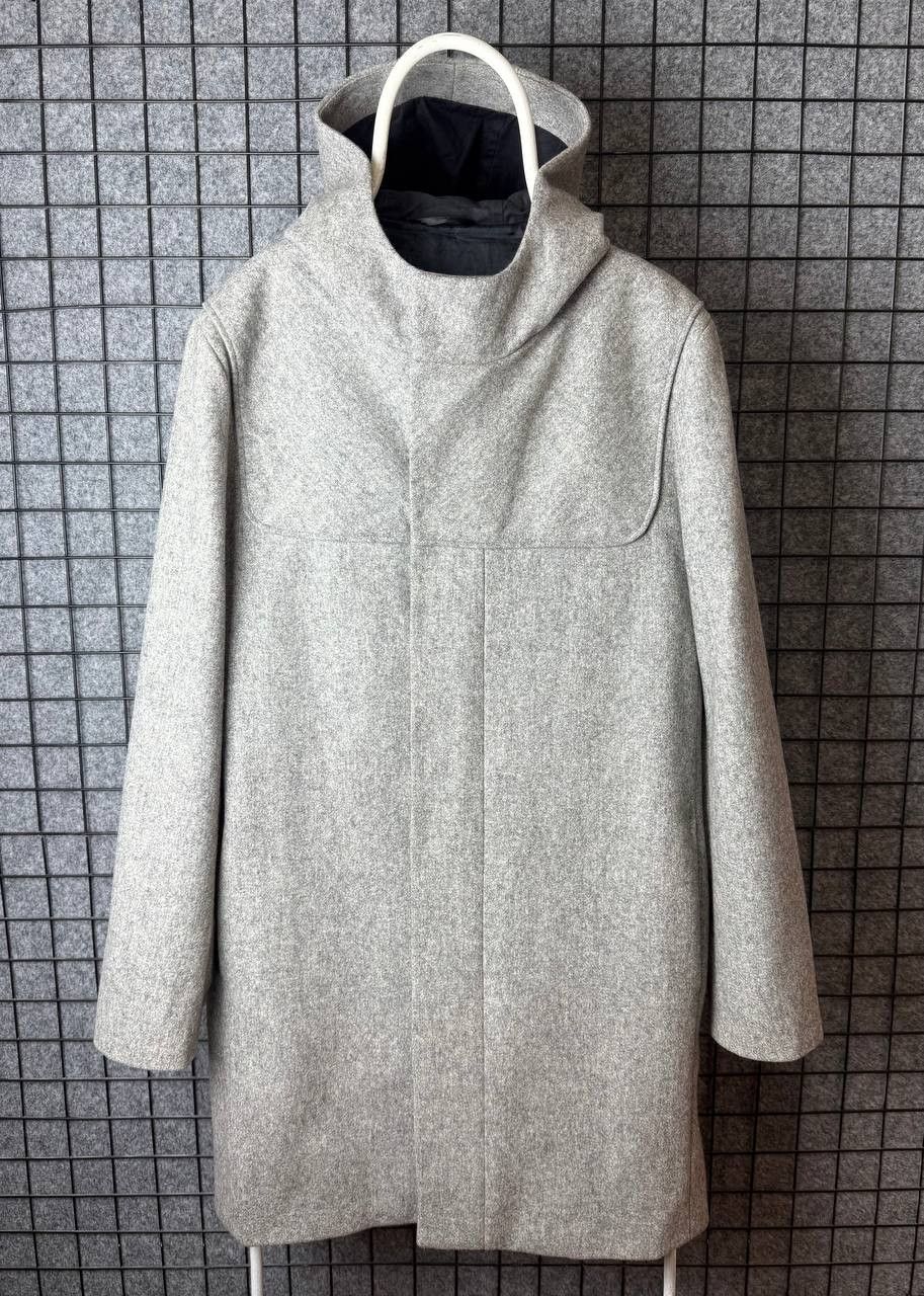 Cos COS Wool Coat Long Hood Jacket Size 46 Size L / US 10 / IT 46 - 2 Thumbnail