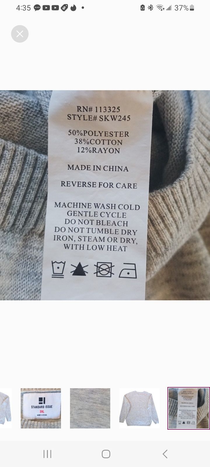 Standard Issue Standard Issue Crew Neck Sweater Size US XXL / EU 58 / 5 - 5 Thumbnail