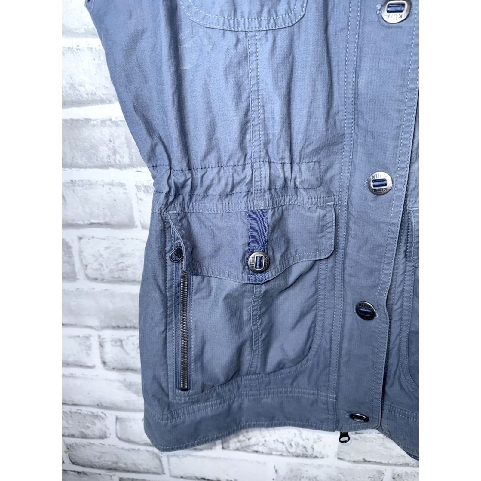 Vintage Kuhl Vest Womens Small Gray Rekon Full Zip Tactical Utility Hooded Vest (90s Outdoor) Womens, Vest, Gray, Small Size S / US 4 / IT 40 - 5 Thumbnail