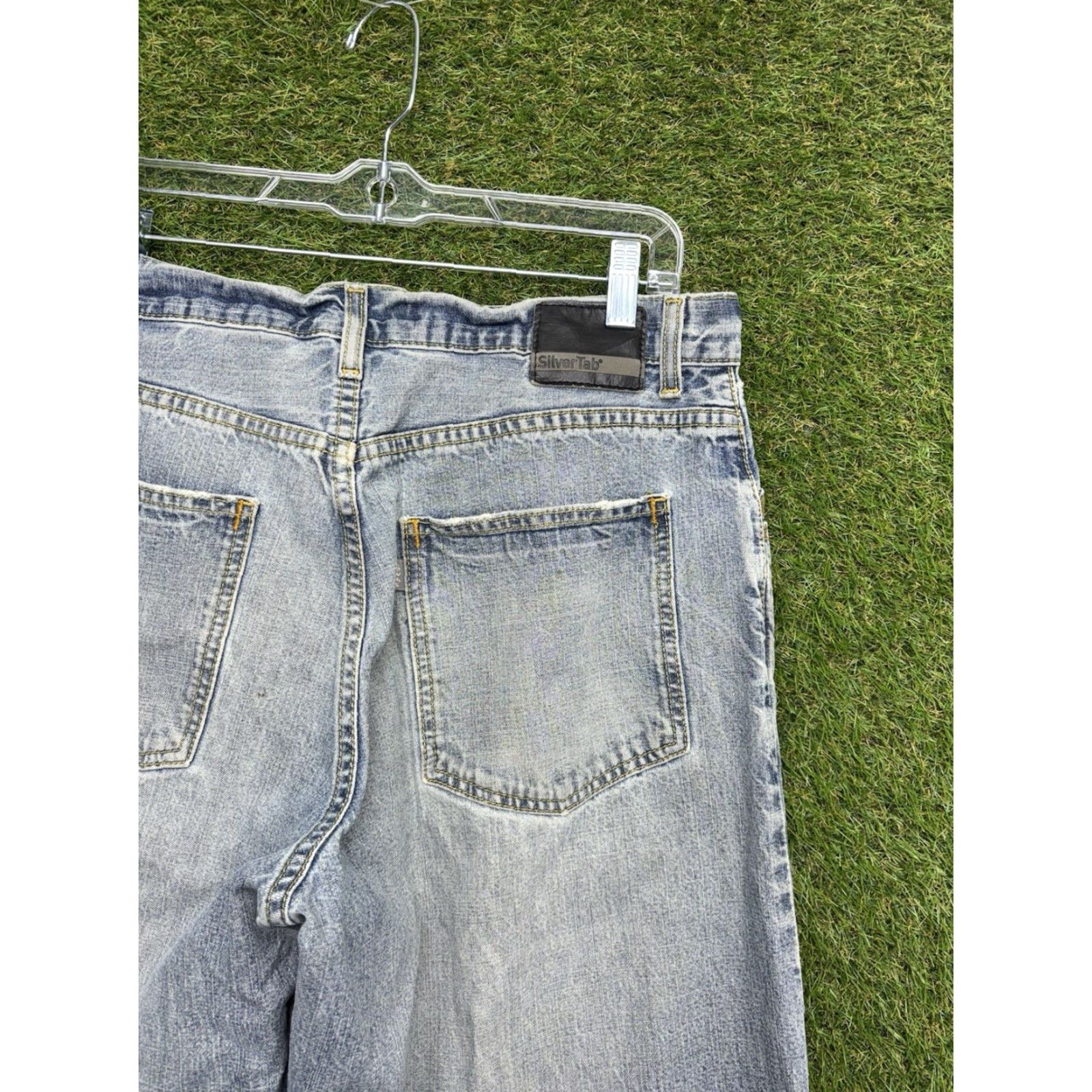 Levi's VINTAGE Levi's Silvertab Jeans Mens 34x34 Baggy Denim 90s Grunge Slim Fit? Size US 34 / EU 50 - 3 Thumbnail