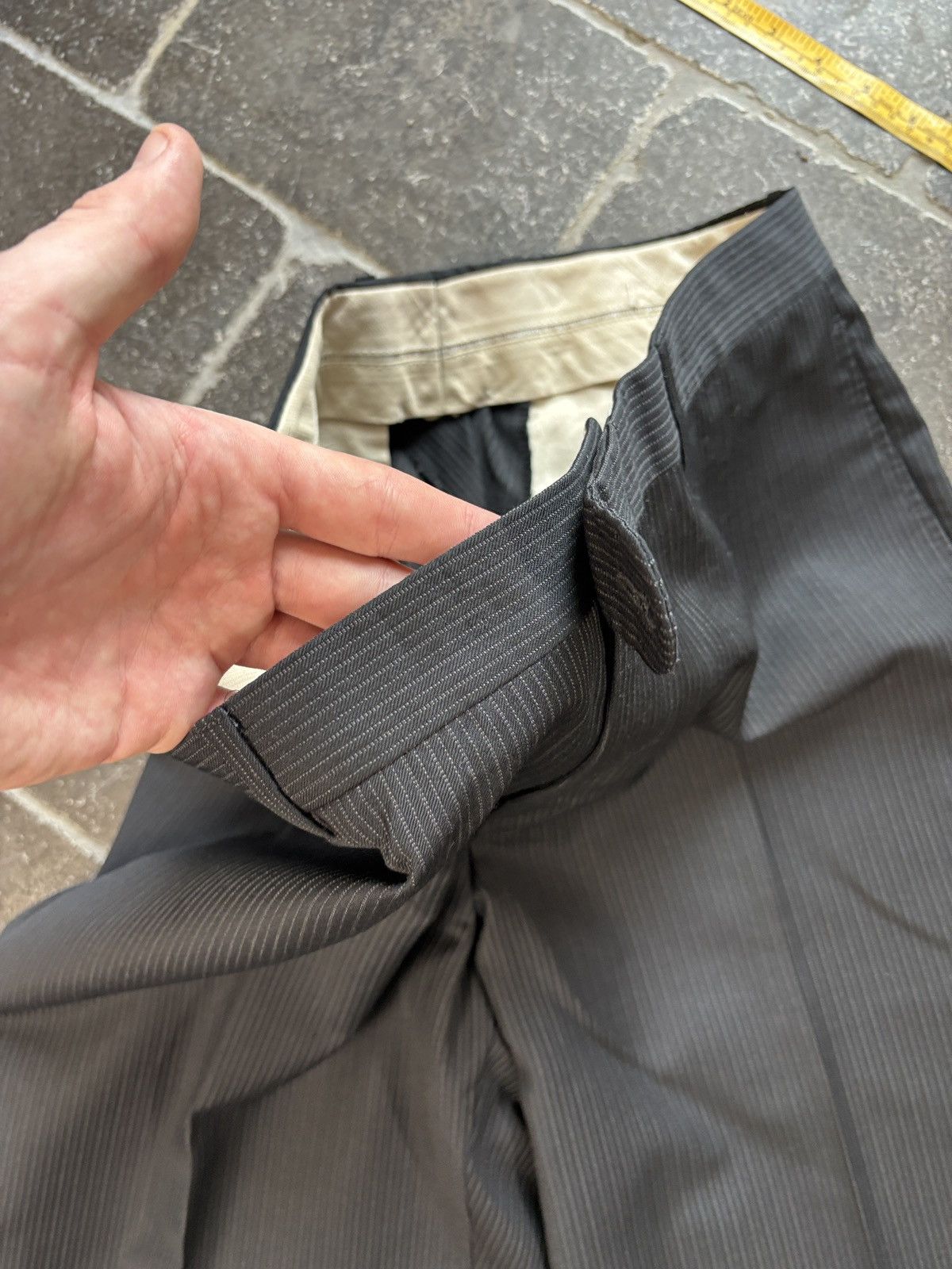 Burberry Burberry Suit Two Piece 2pc Made in USA Designer Tux Striped Size 40R - 20 Thumbnail
