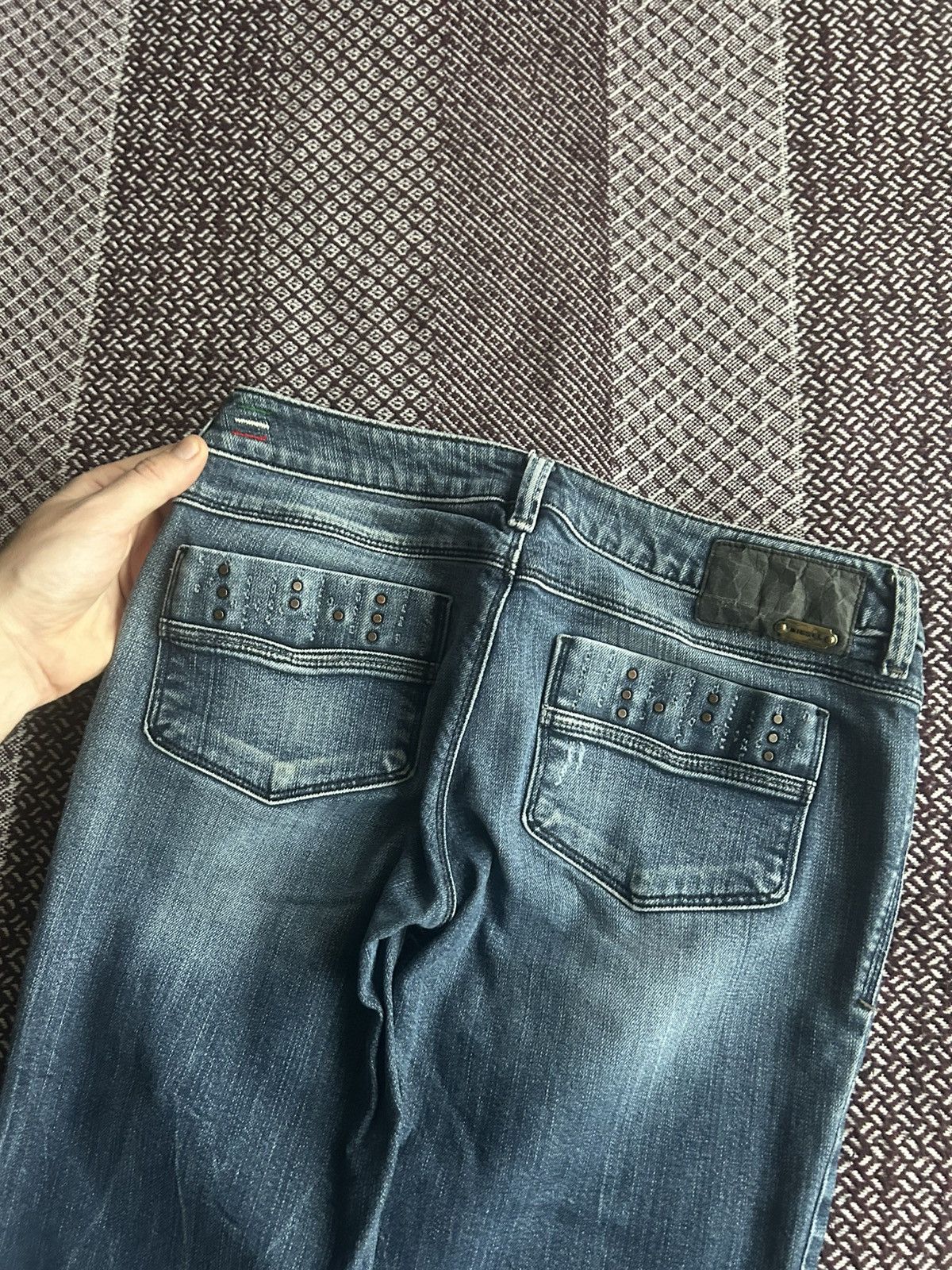 Diesel Vintage Diesel Wenga Washed Denim Jeans Distressed Size W29 Size 29" - 13 Thumbnail
