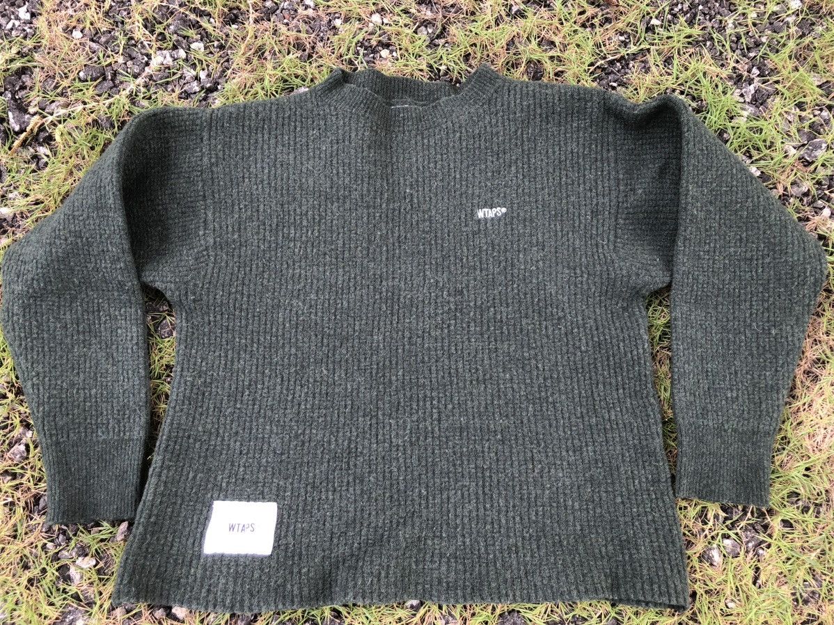 Wtaps sweter waffle wool
