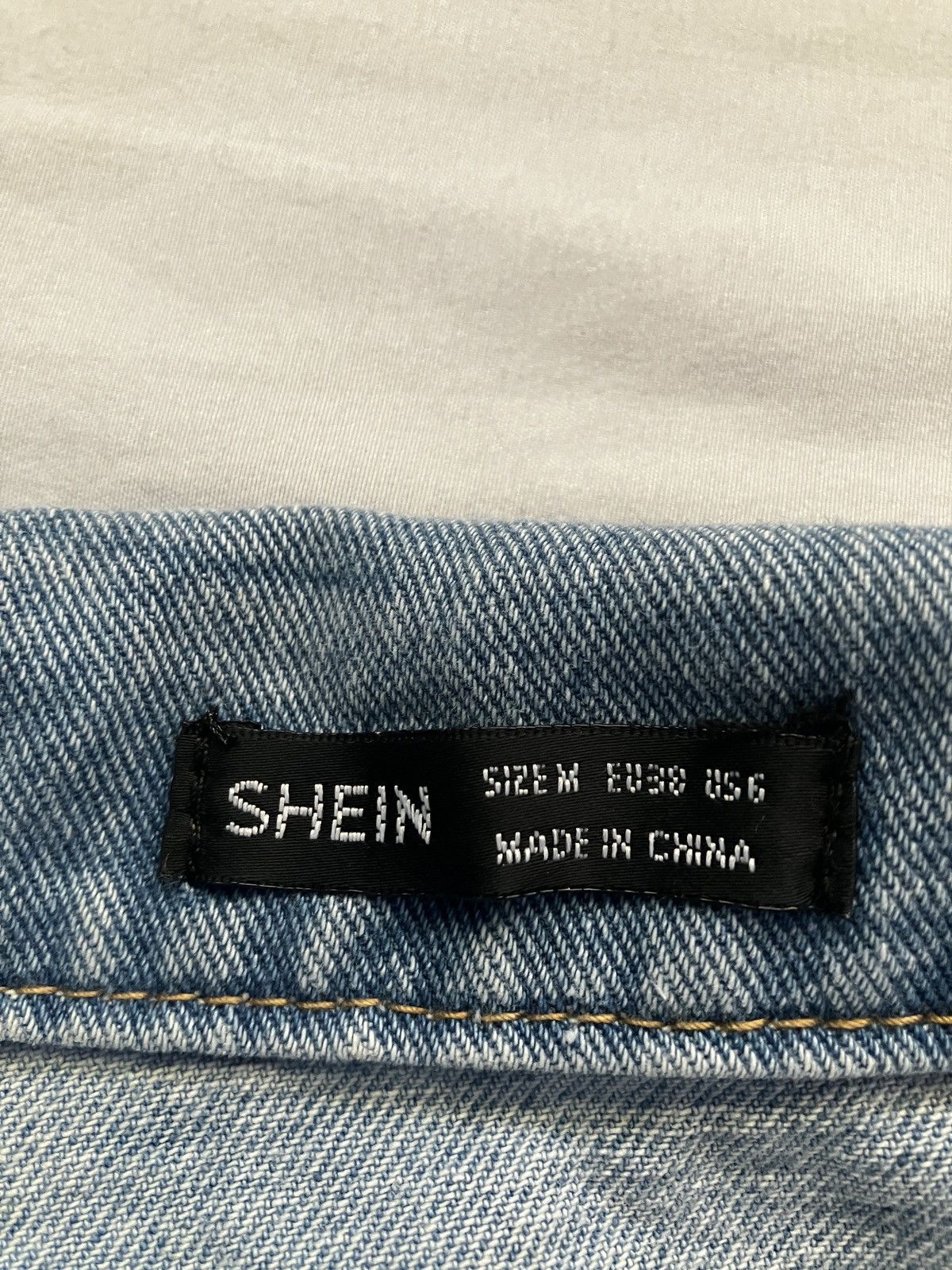 Shein × Vintage Blue Jean Jacket Size M / US 6-8 / IT 42-44 - 6 Thumbnail