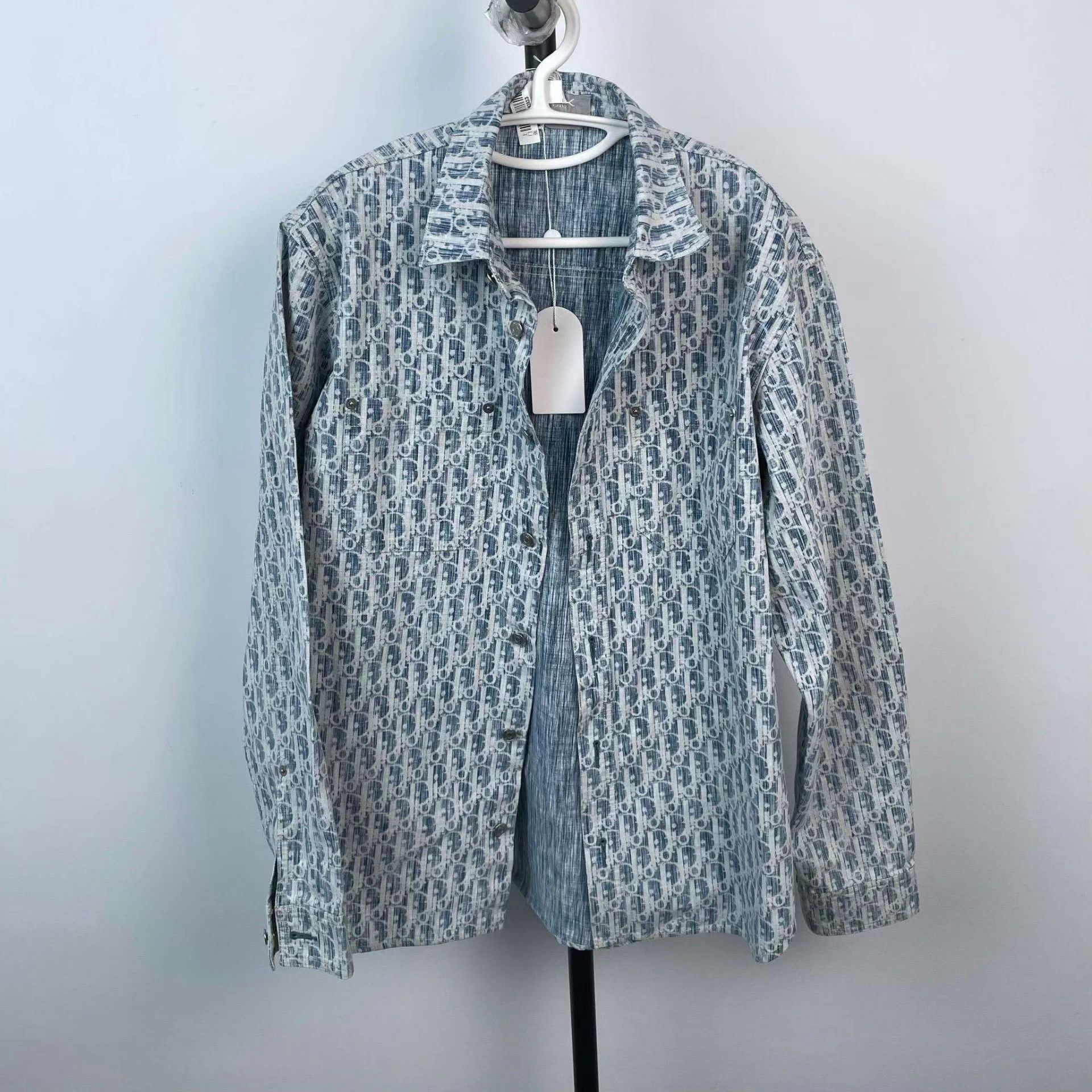 Dior Dior Oblique Monogram Print Shirt Size S / US 4 / IT 40 - 1 Thumbnail