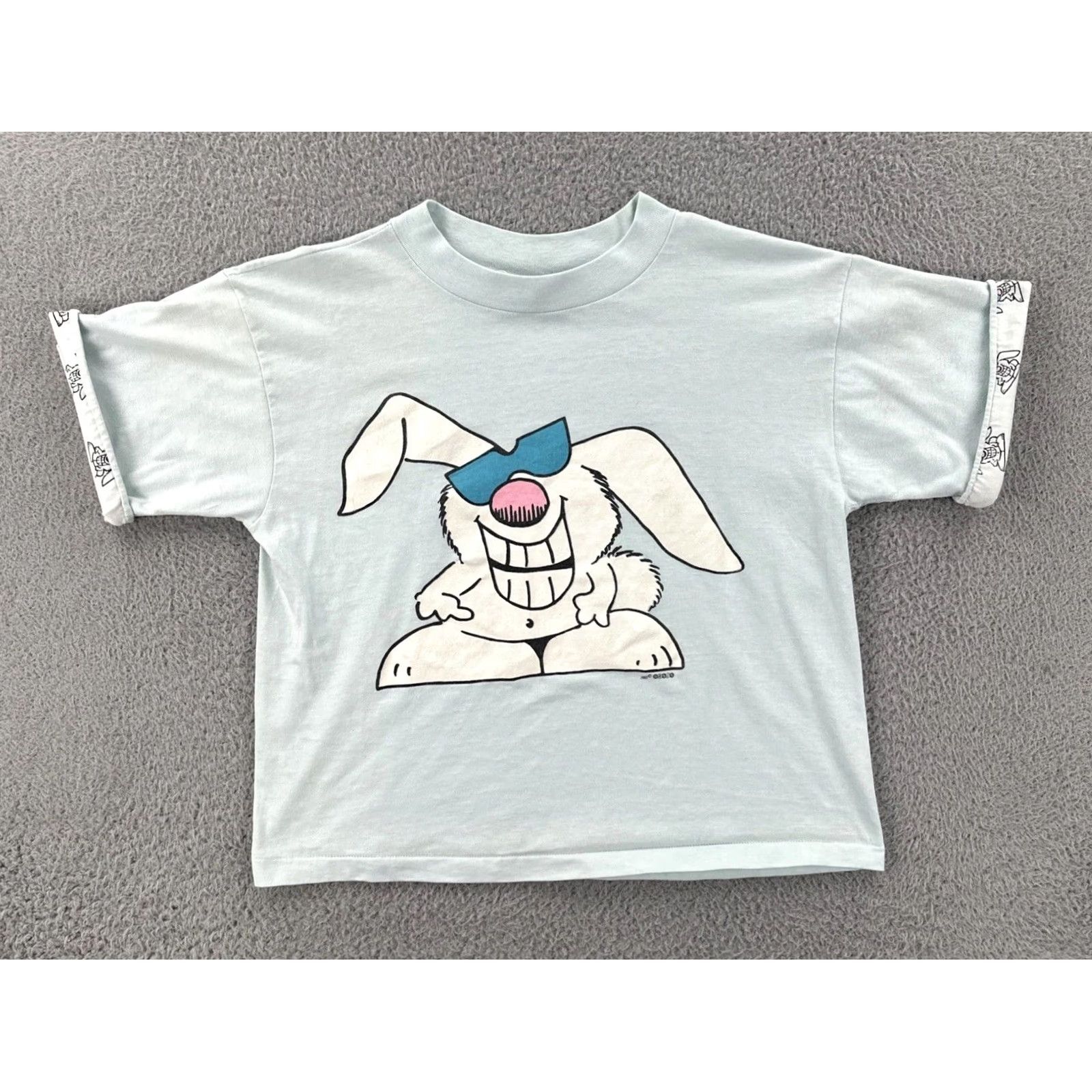 Vintage VINTAGE The Zoo Crew Women’s Small 1985 Made In USA T Shirt Cartoon Bunny Print Blue 80s Hipster Womens S Size S / US 4 / IT 40 - 2 Thumbnail