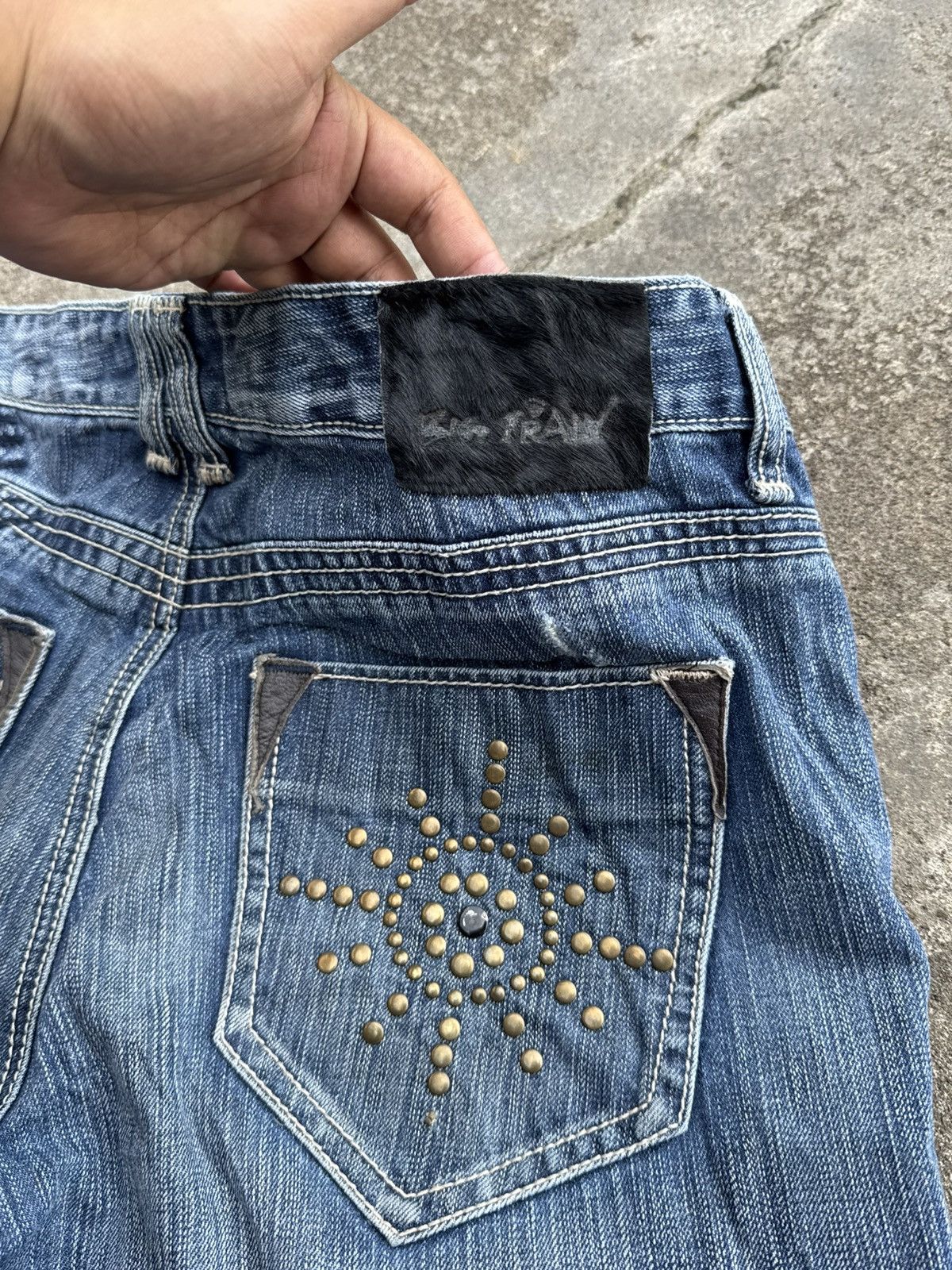 Robins Jeans Japanese Studded Big Train Denim Pants Styled Size US 32 / EU 48 - 6 Thumbnail