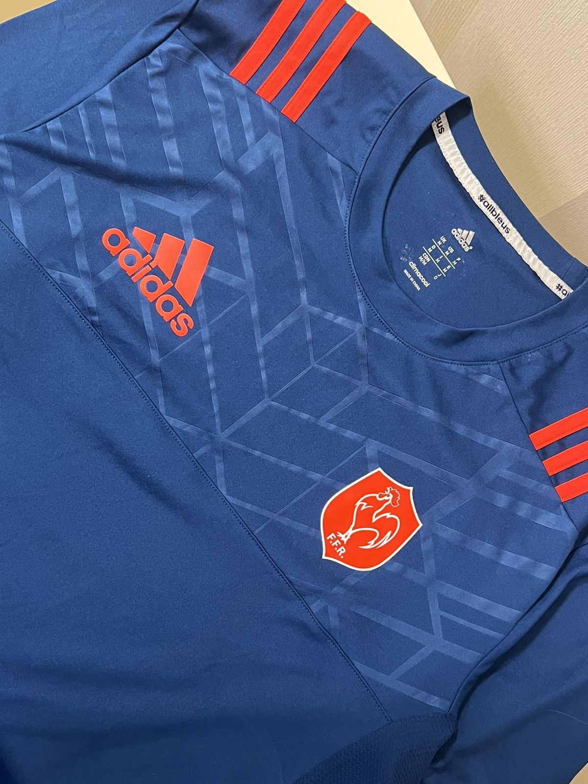 New Balance × Vintage Maglia Rugby Adidas Francia 2017 Size US M / EU 48-50 / 2 - 2 Thumbnail