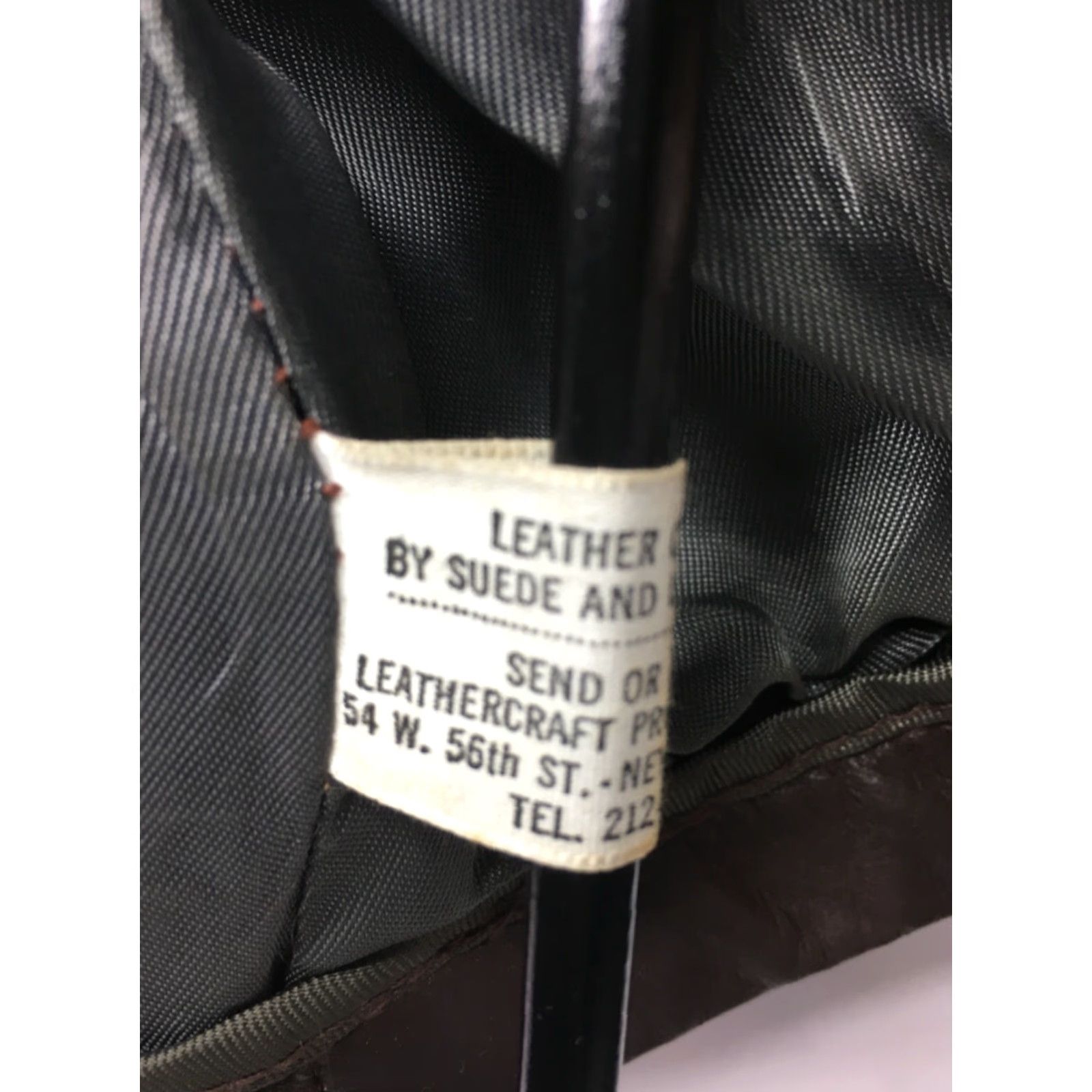 Vintage VINTAGE Leathercraft Process of America Brown Leather Jacket Coat Button Size 42 Mens Size US XS / EU 42 / 0 - 5 Thumbnail